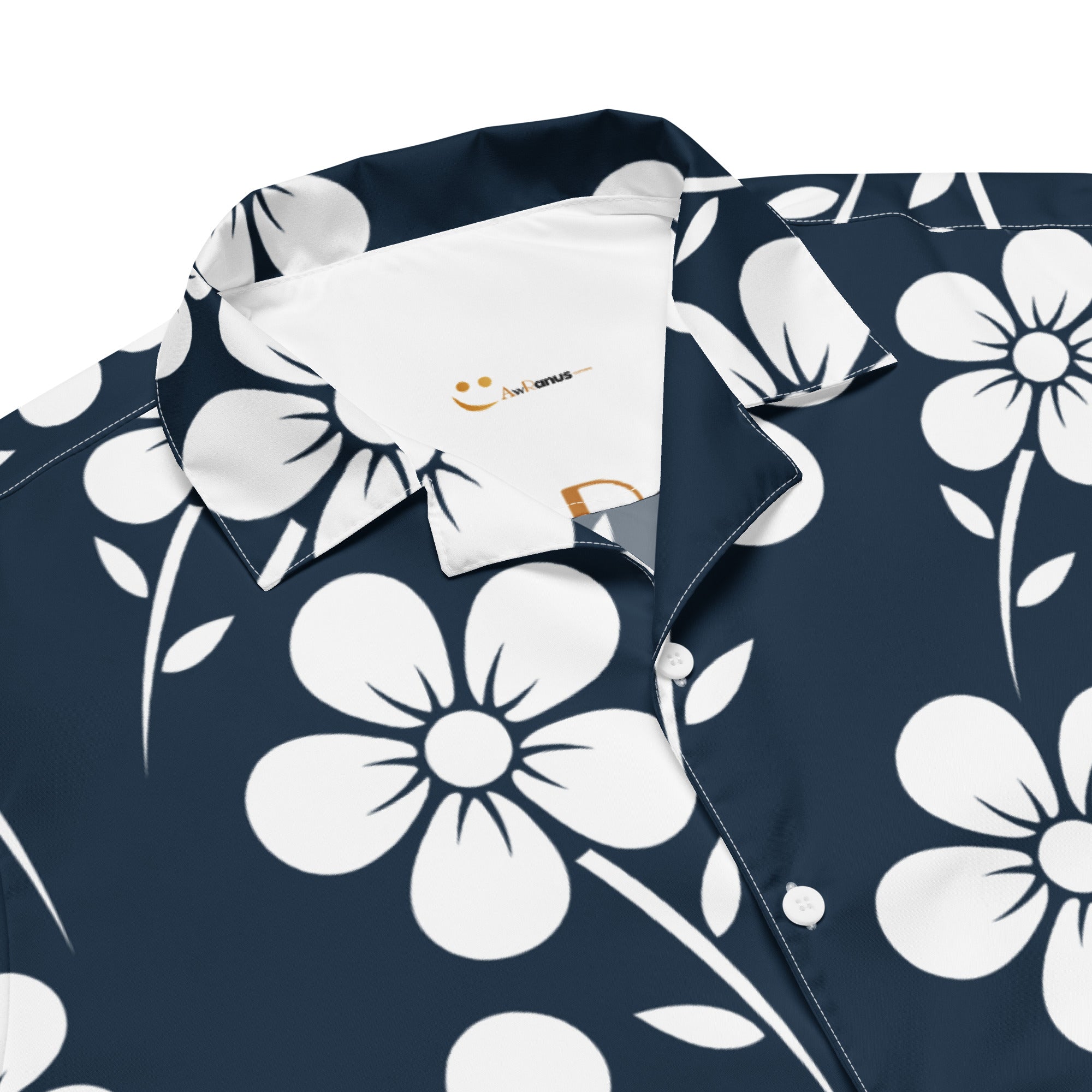 Unisex Button Shirt button shirt AwRans Clothing all-over-print-unisex-button-shirt-white-product-details-67c4f37b7ae9c