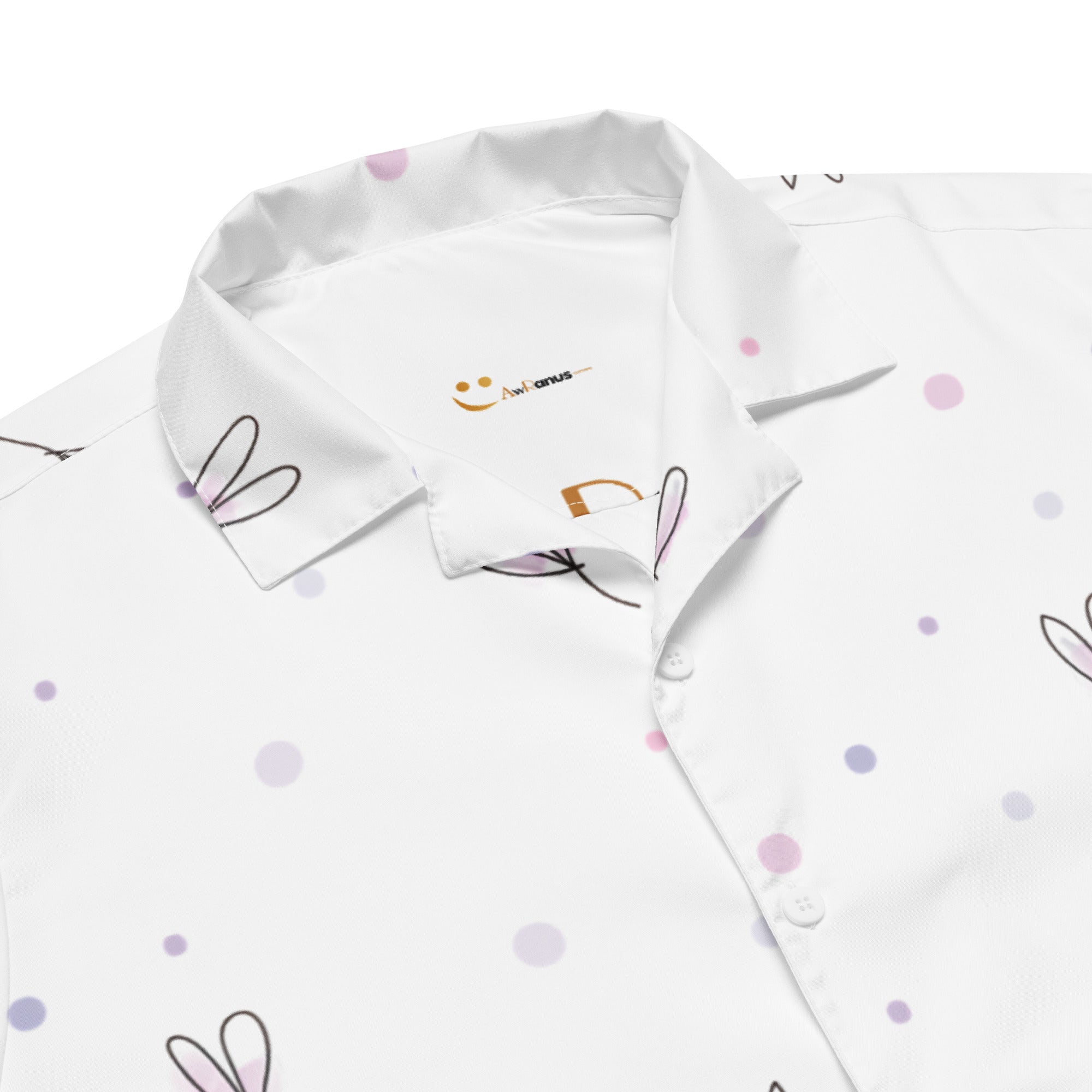 Unisex Button Shirt button shirt AwRans Clothing all-over-print-unisex-button-shirt-white-product-details-67c4f5cb4cfde