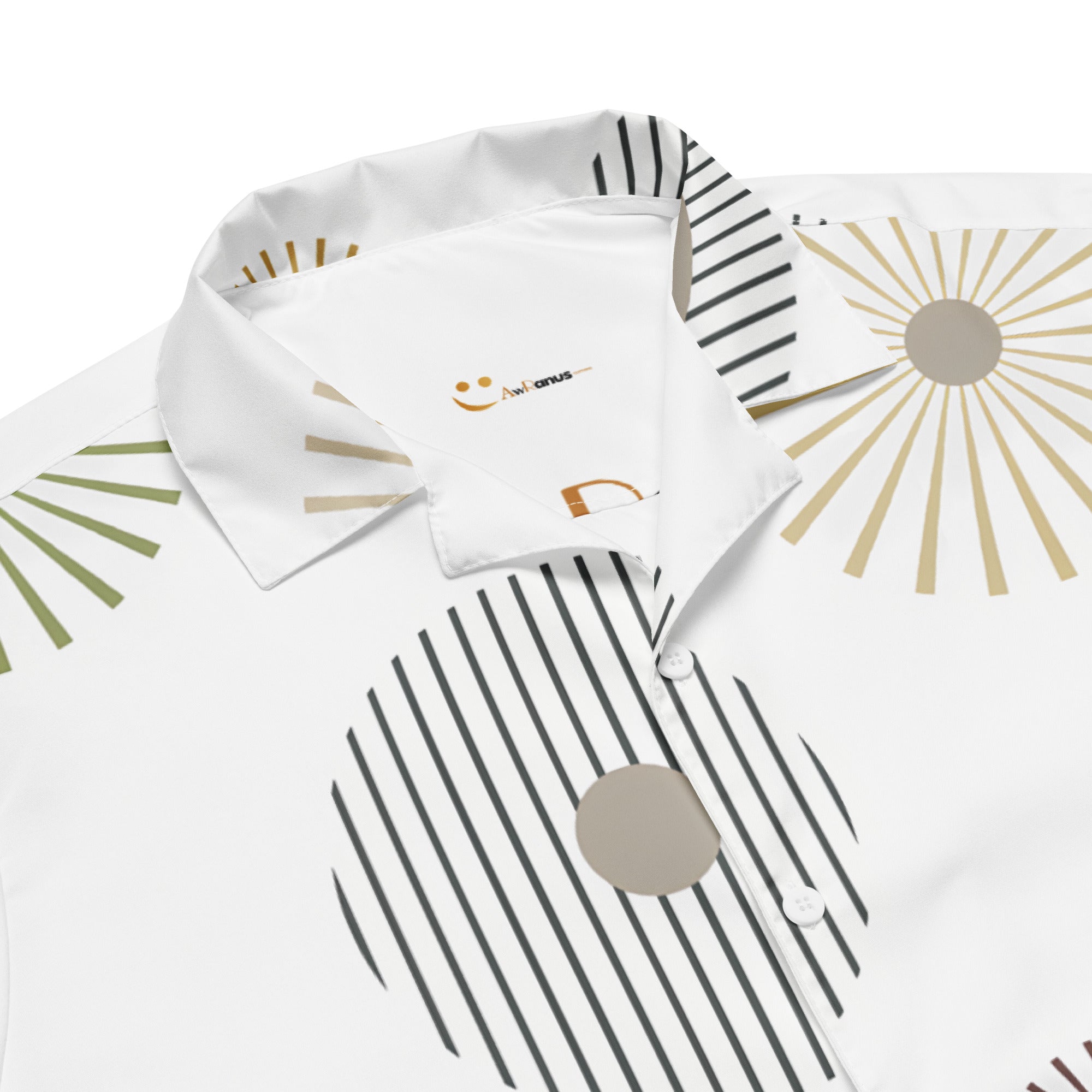 Unisex Button Shirt button shirt AwRans Clothing all-over-print-unisex-button-shirt-white-product-details-67c4f61dc98bd