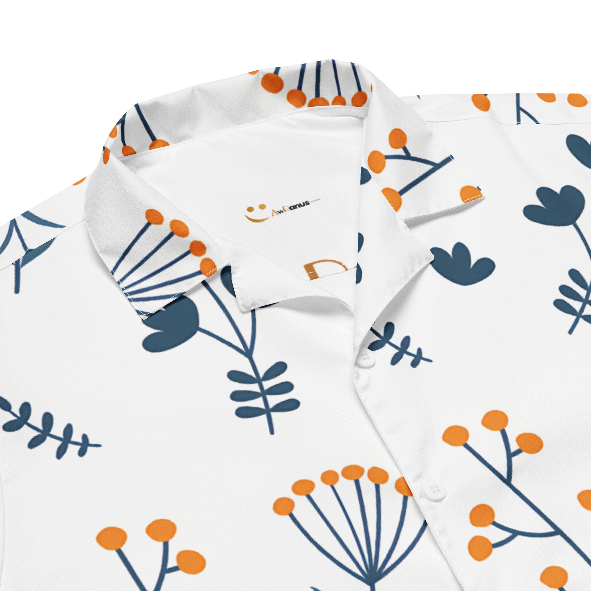 Unisex Button Shirt button shirt AwRans Clothing all-over-print-unisex-button-shirt-white-product-details-67c4f65700f65
