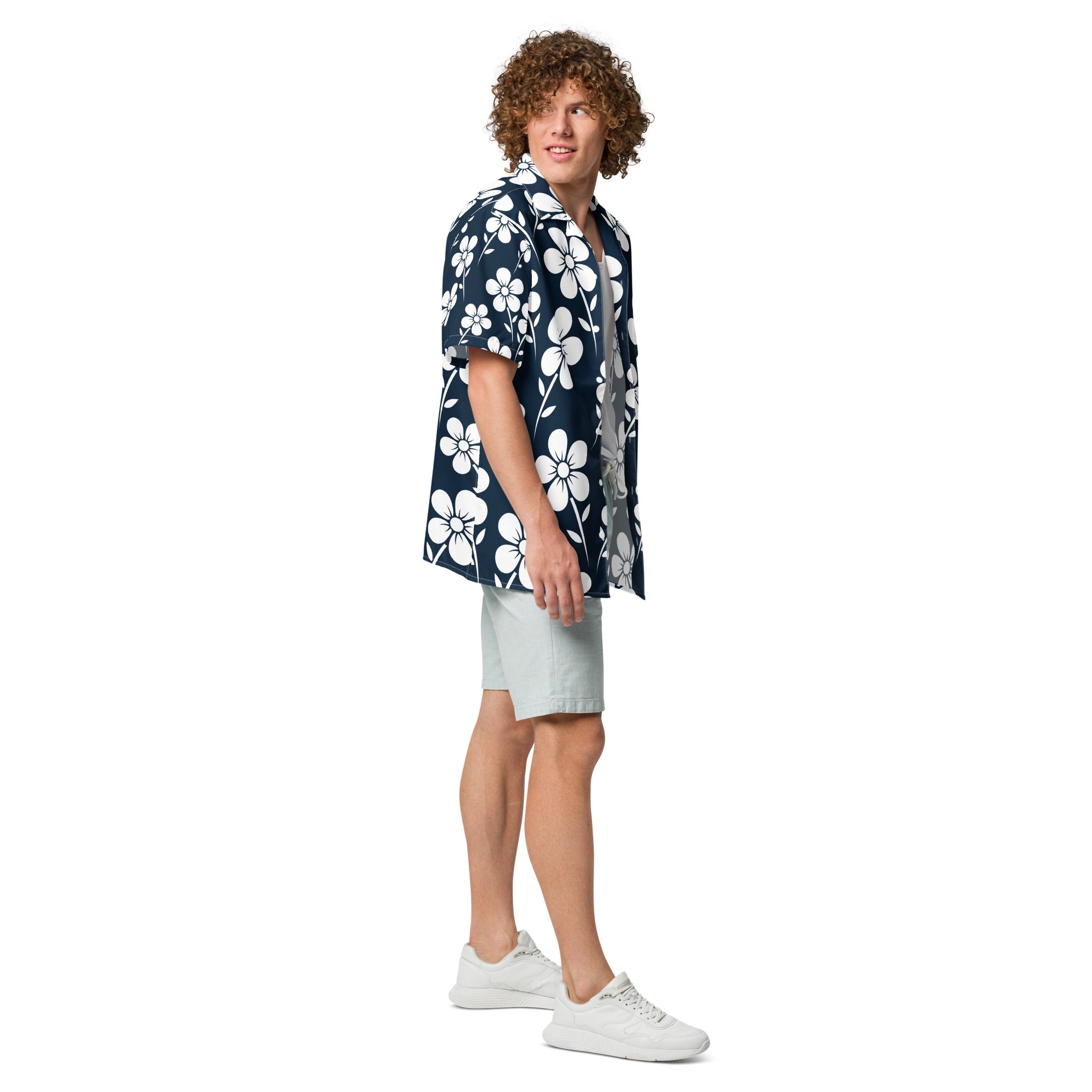 Unisex Button Shirt button shirt AwRans Clothing all-over-print-unisex-button-shirt-white-right-67c4f37b7aa29