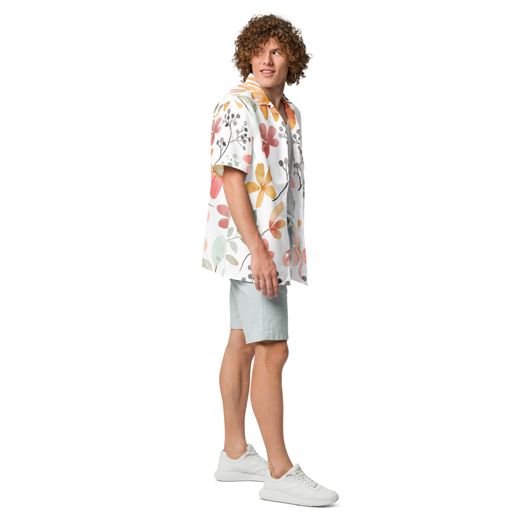 Unisex Button Shirt button shirt AwRans Clothing all-over-print-unisex-button-shirt-white-right-67c4f419ef2c5
