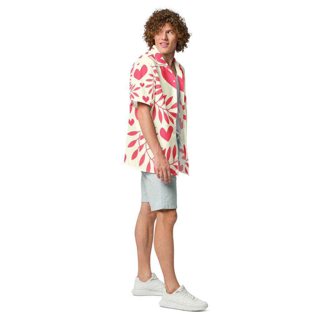 Unisex Button Shirt button shirt AwRans Clothing all-over-print-unisex-button-shirt-white-right-67c4f495ec071