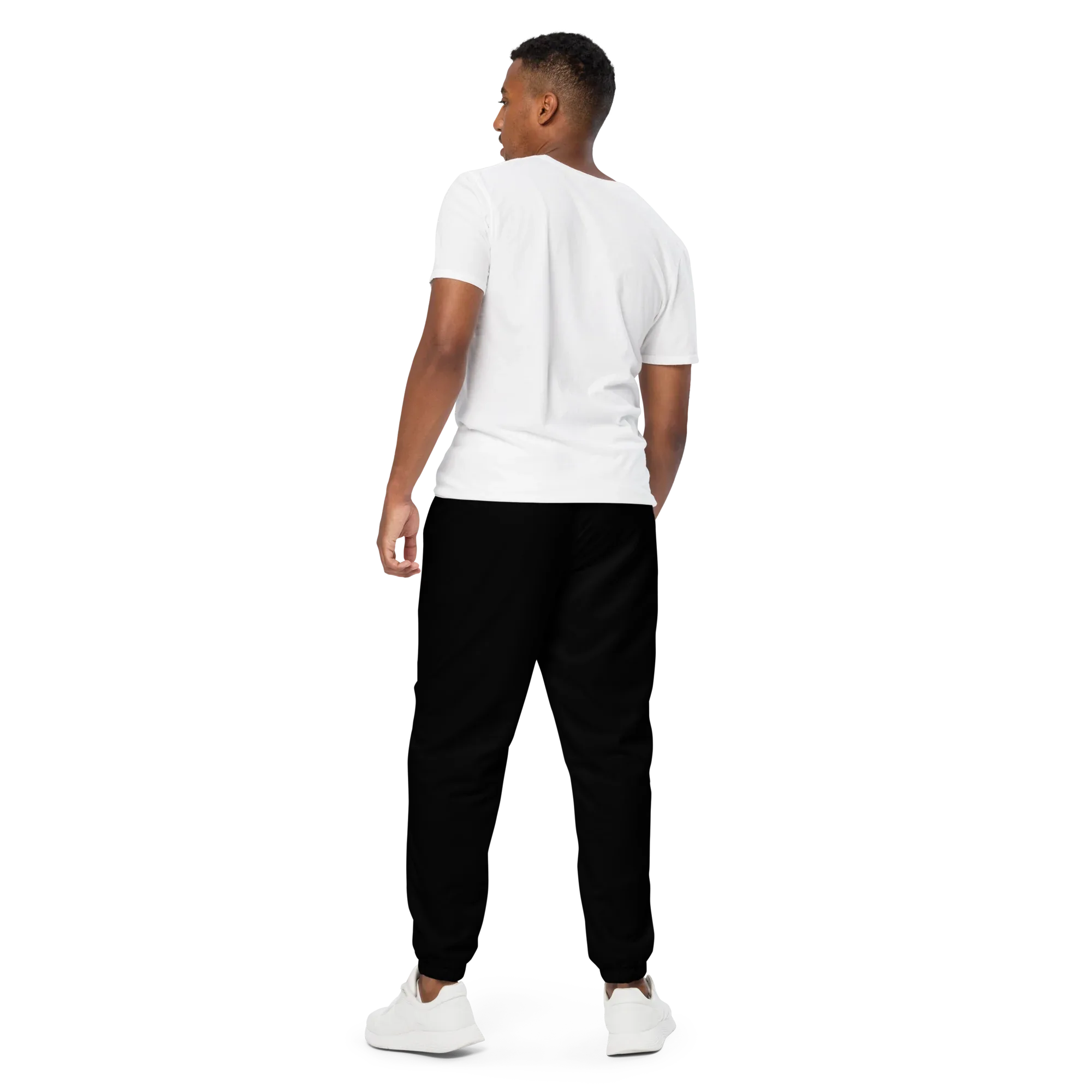 Unisex | Black Track Pants Track Pants AwRans Clothing all-over-print-unisex-track-pants-black-back-67523675ea580