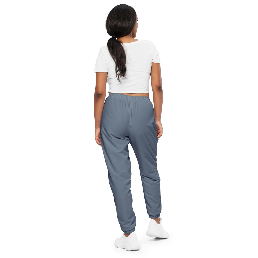 Unisex Track Pants Slate-Gray Track Pants AwRans Clothing all-over-print-unisex-track-pants-black-back-6790cb49a3dfd