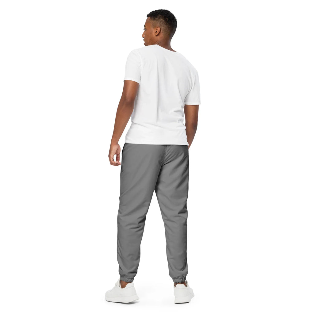 Unisex Track Pants Gray Track Pants AwRans Clothing all-over-print-unisex-track-pants-black-back-6790cb7844a34