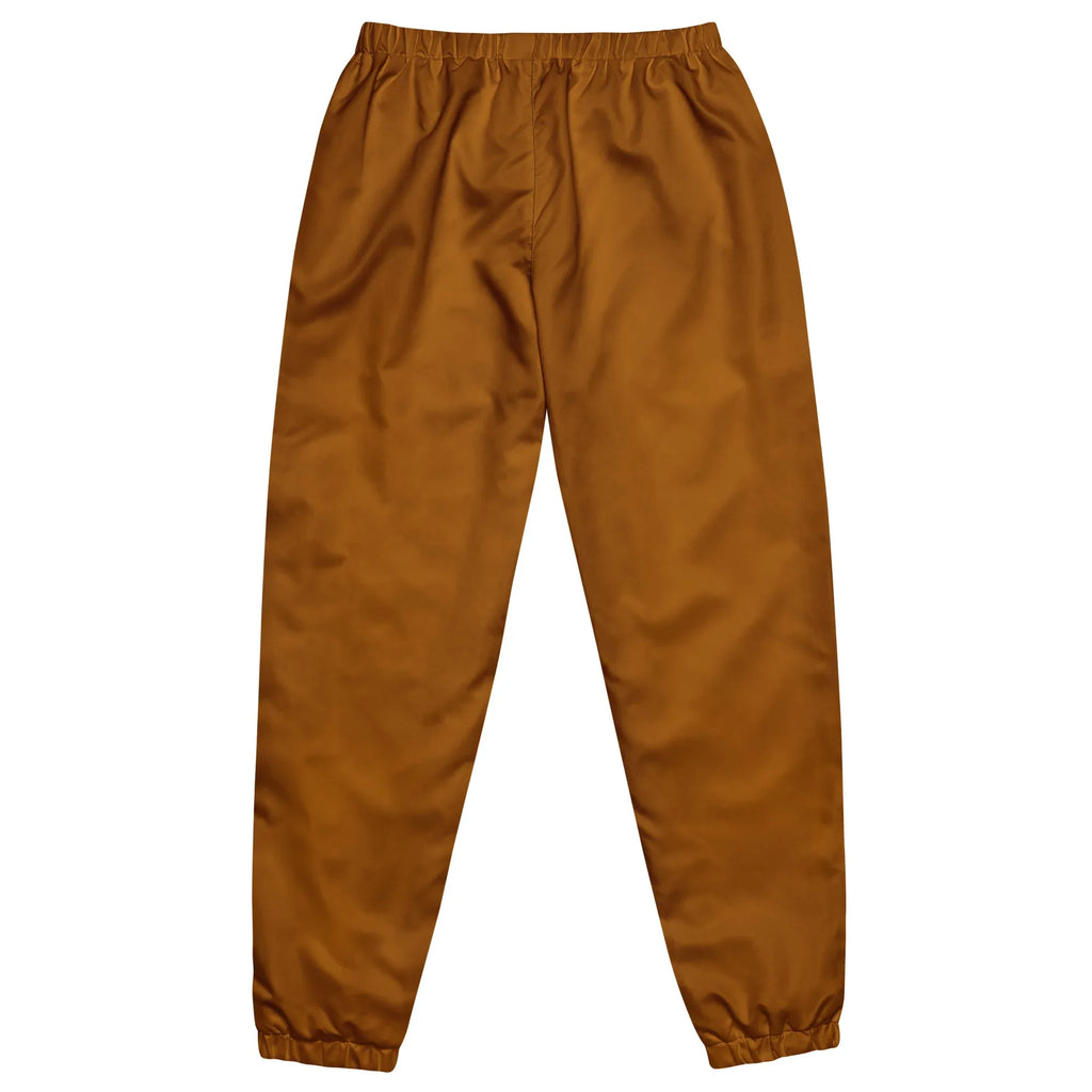Unisex Track Pants Brown-Orange Track Pants AwRans Clothing all-over-print-unisex-track-pants-black-back-6790cba0eb611