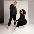 Unisex | Black Track Pants 3XL Track Pants AwRans Clothing all-over-print-unisex-track-pants-black-front-67523042c17e0