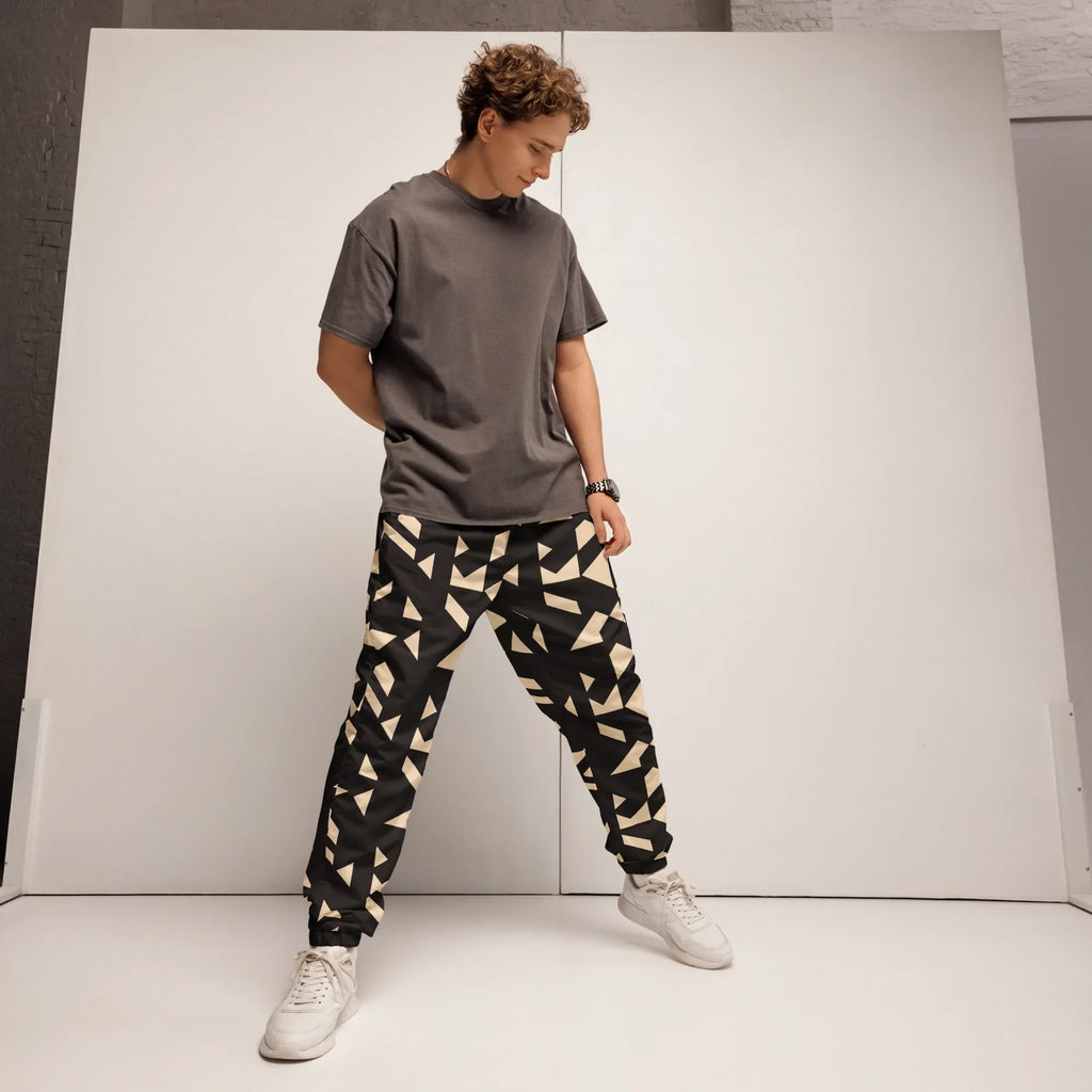 Unisex | Track Pants Track Pants AwRans Clothing all-over-print-unisex-track-pants-black-front-675234903147a