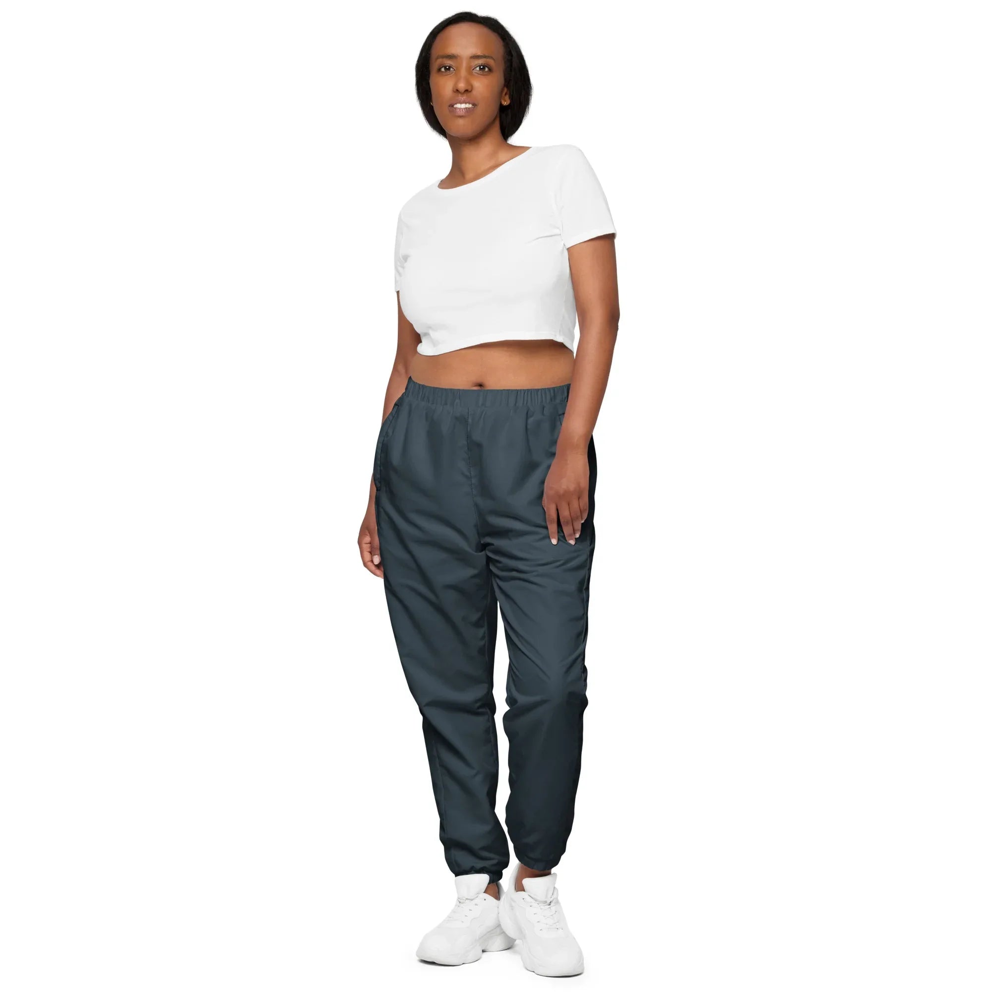 Unisex Track Pants Charcoal Track Pants AwRans Clothing all-over-print-unisex-track-pants-black-front-6790cafeebaed