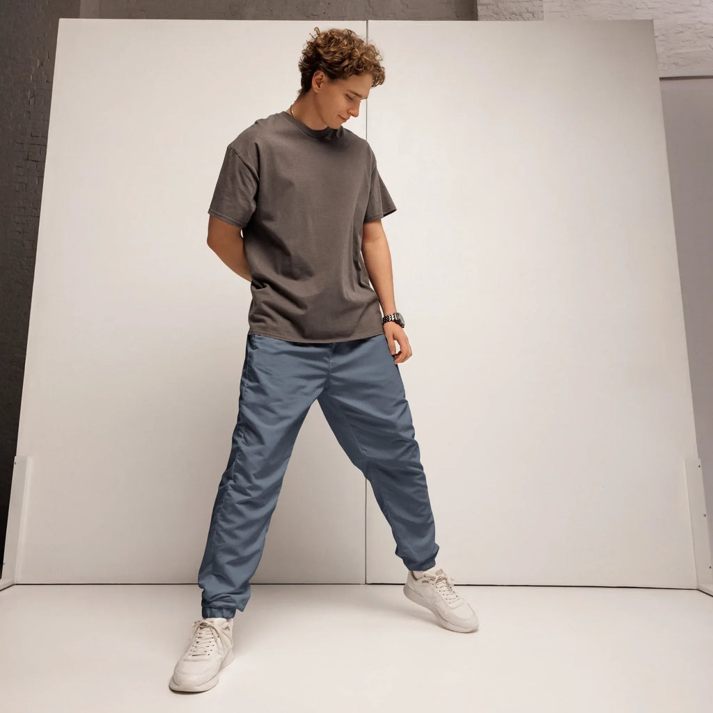 Unisex Track Pants Slate-Gray Track Pants AwRans Clothing all-over-print-unisex-track-pants-black-front-6790cb49a3982