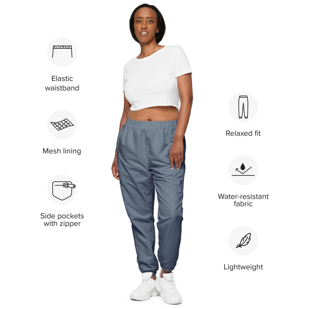 Unisex Track Pants Slate-Gray Track Pants AwRans Clothing all-over-print-unisex-track-pants-black-front-6790cb49a3a6c
