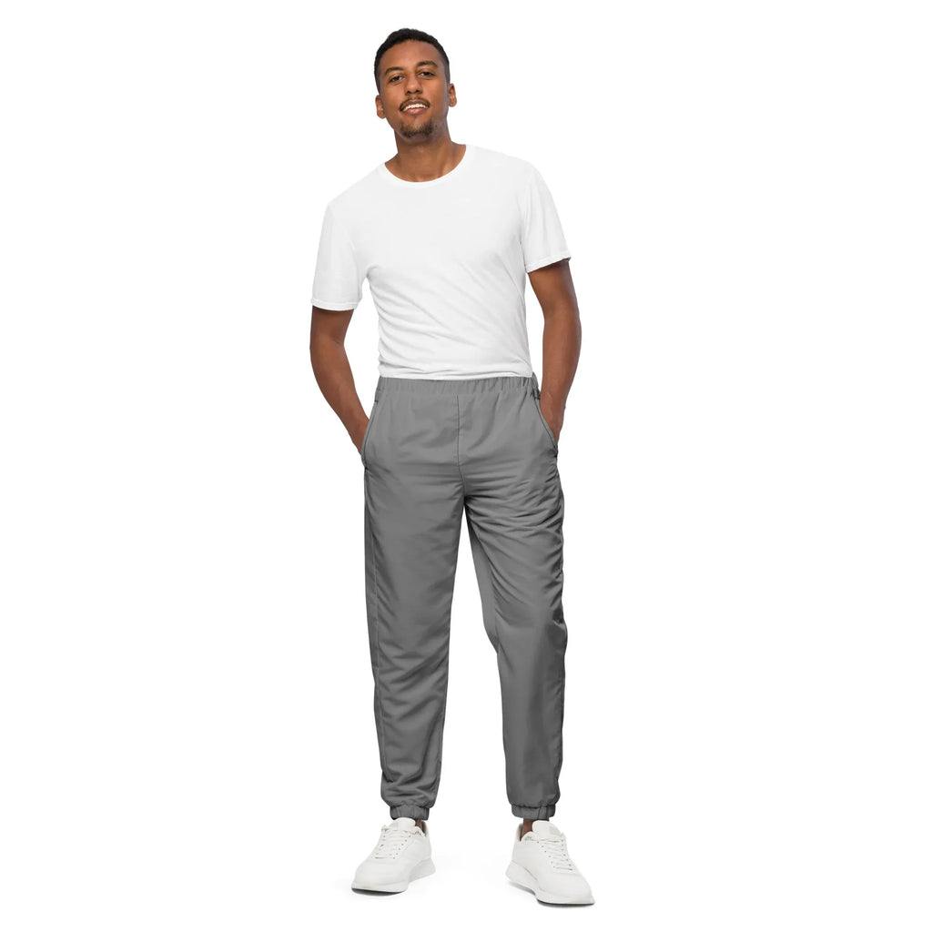 Unisex Track Pants Gray Track Pants AwRans Clothing all-over-print-unisex-track-pants-black-front-6790cb7844d6a