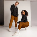 Unisex Track Pants Brown-Orange 3XL Track Pants AwRans Clothing all-over-print-unisex-track-pants-black-front-6790cba0ea5b8