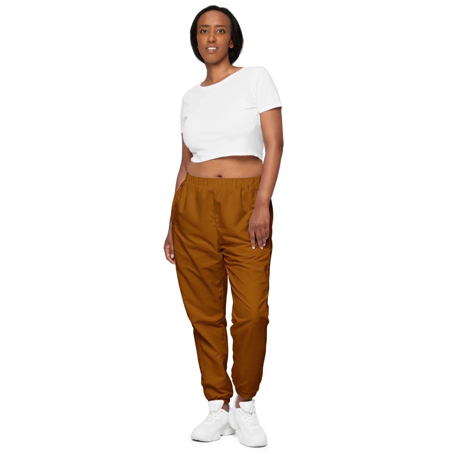 Unisex Track Pants Brown-Orange - AwRans Clothing
