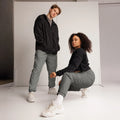 Unisex Track Pants Smoke 3XL Track Pants AwRans Clothing all-over-print-unisex-track-pants-black-front-6790e8a6bcf29
