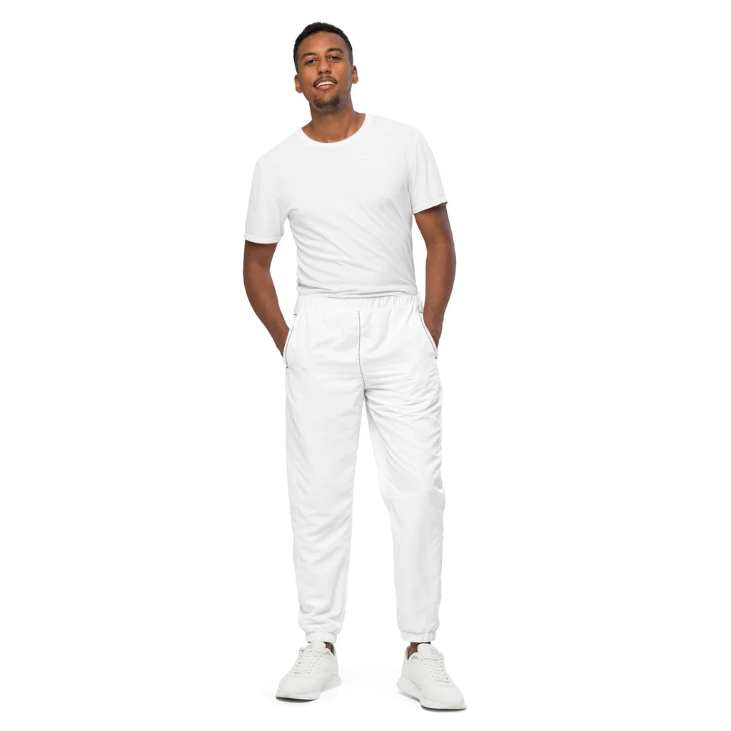 Unisex Track Pants White Track Pants AwRans Clothing all-over-print-unisex-track-pants-black-front-6790e8e063631