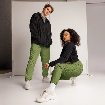Unisex Track Pants Sage-Green - AwRans Clothing