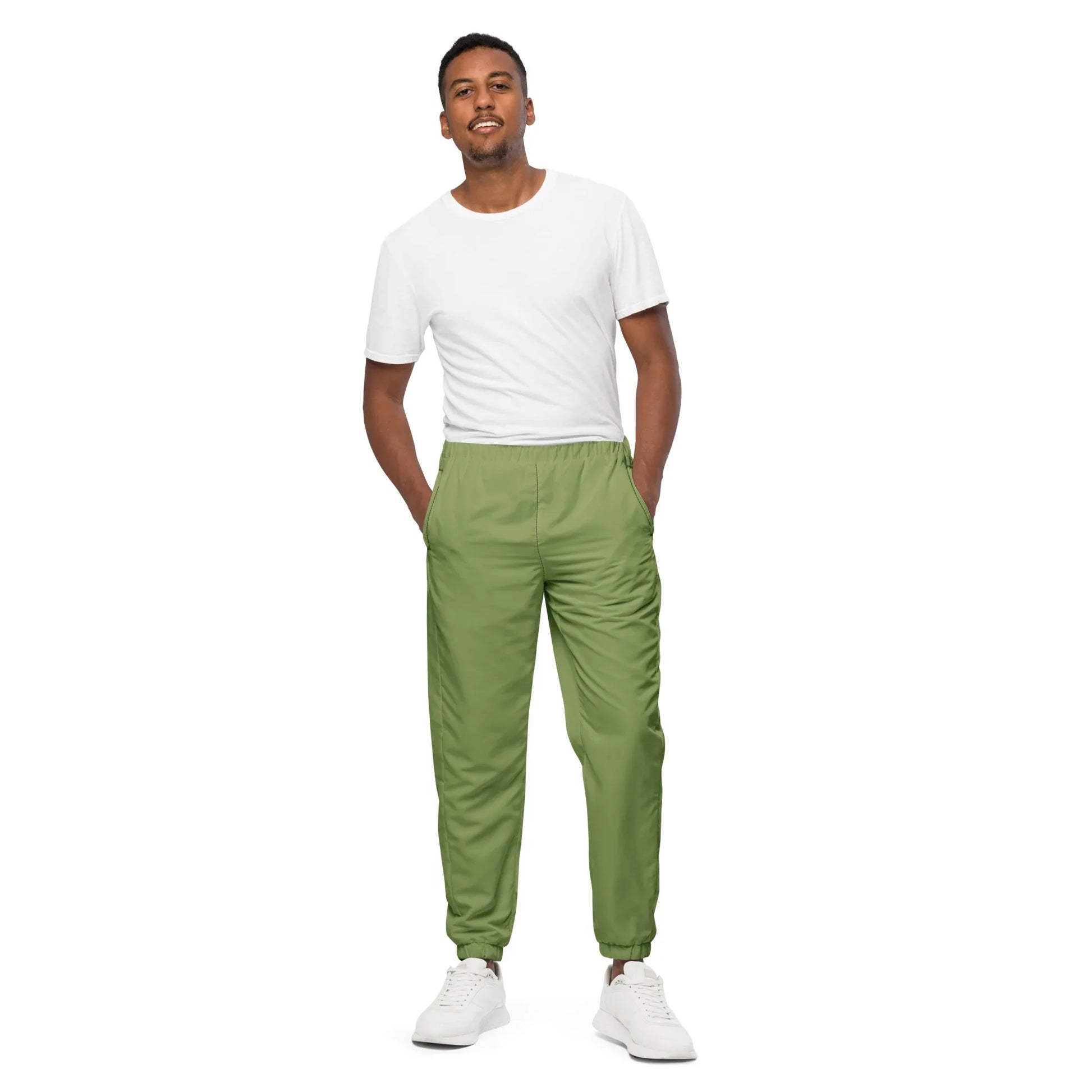Unisex Track Pants Sage-Green - AwRans Clothing