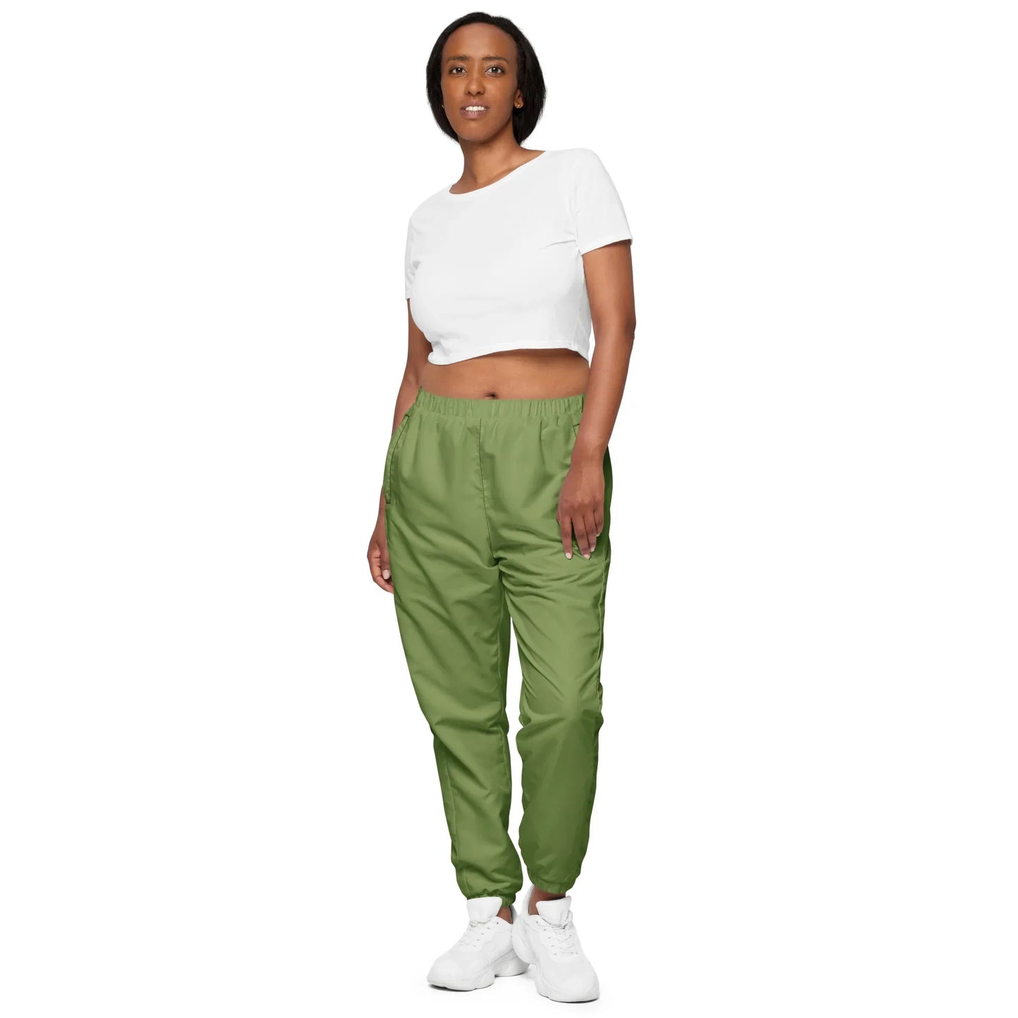 Unisex Track Pants Sage-Green - AwRans Clothing