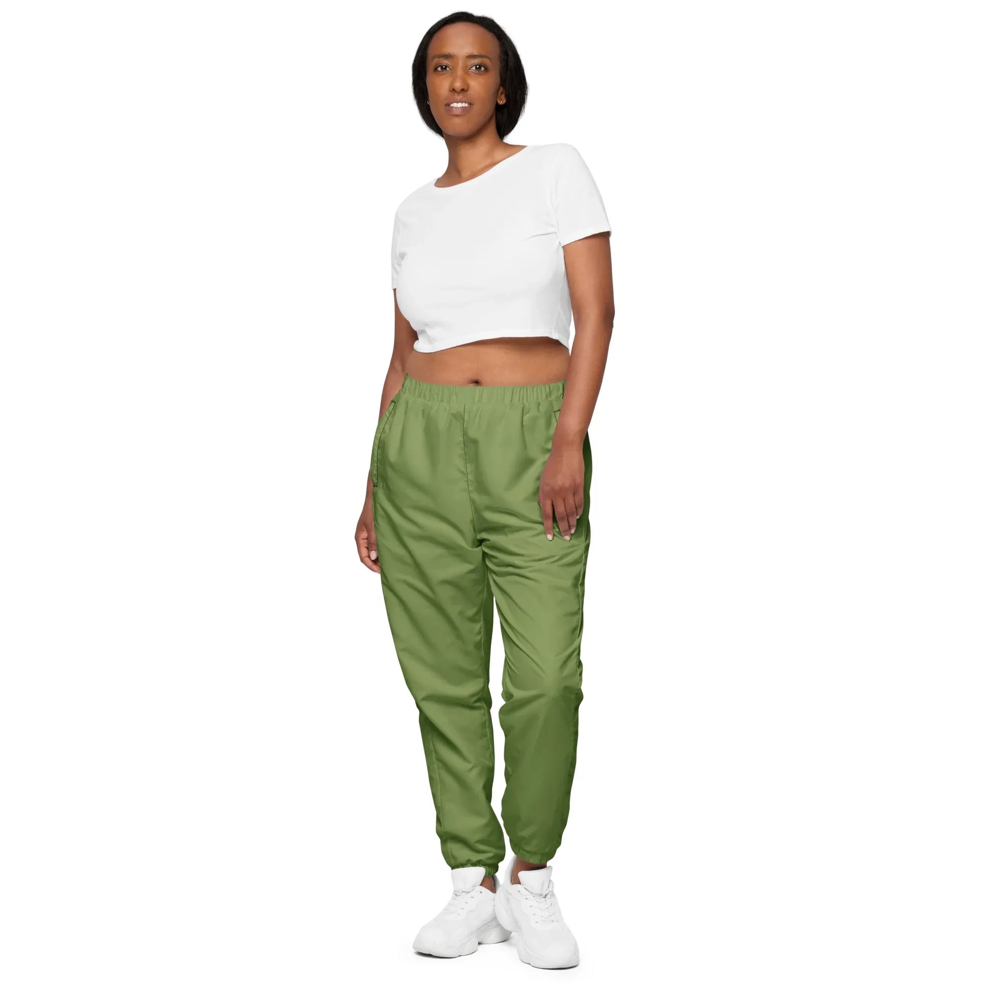 Unisex Track Pants Sage-Green - AwRans Clothing