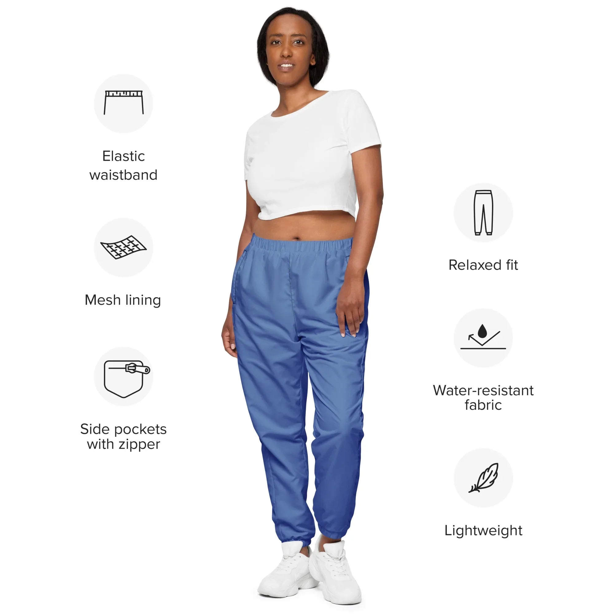 Unisex Track Pants Glaucous - AwRans Clothing