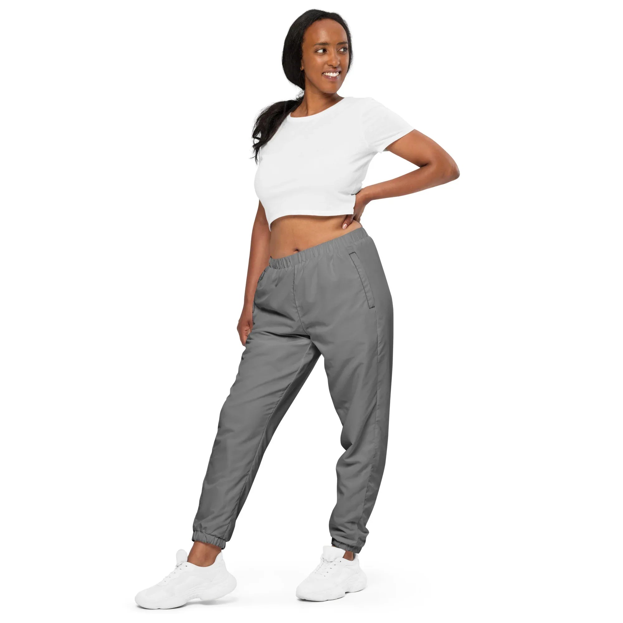 Unisex Track Pants Gray Track Pants AwRans Clothing all-over-print-unisex-track-pants-black-left-front-6790cb7844dee