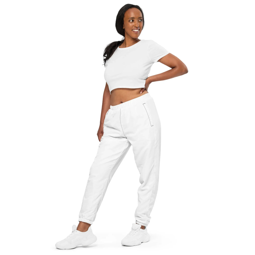 Unisex Track Pants White Track Pants AwRans Clothing all-over-print-unisex-track-pants-black-left-front-6790e8e0635a9