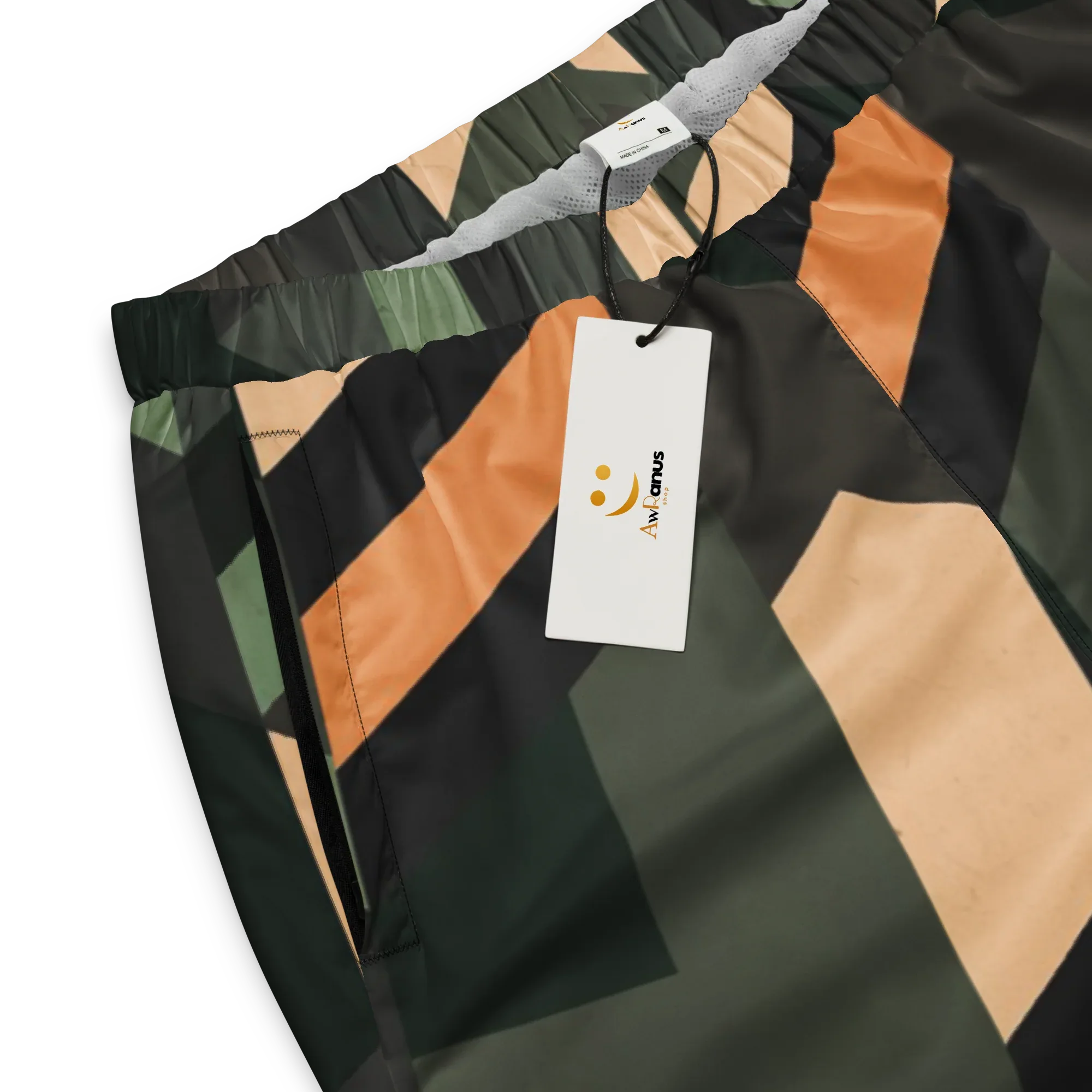 Unisex | Track Pants Track Pants AwRans Clothing all-over-print-unisex-track-pants-black-product-details-675233df3a6db