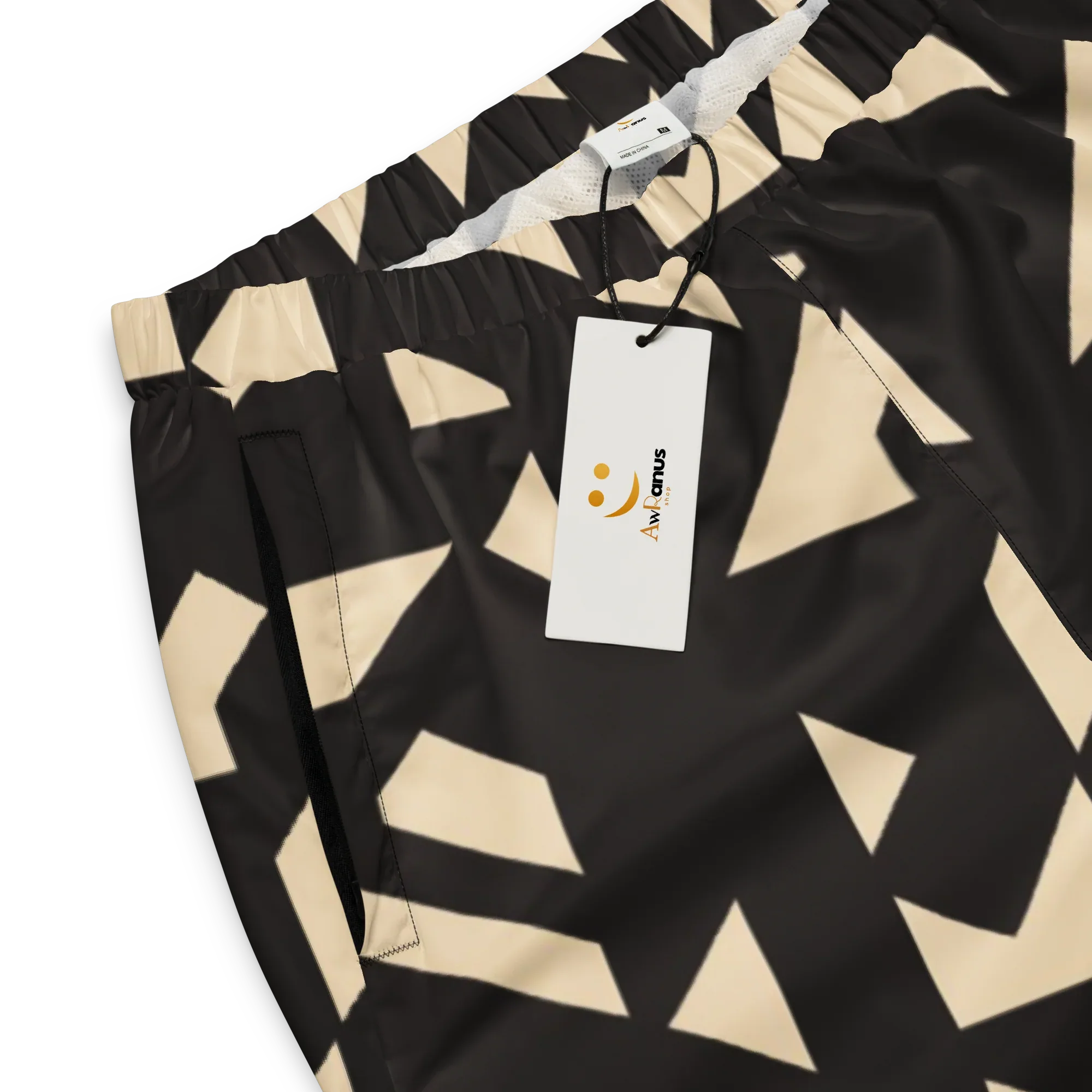 Unisex | Track Pants Track Pants AwRans Clothing all-over-print-unisex-track-pants-black-product-details-6752349030f8d
