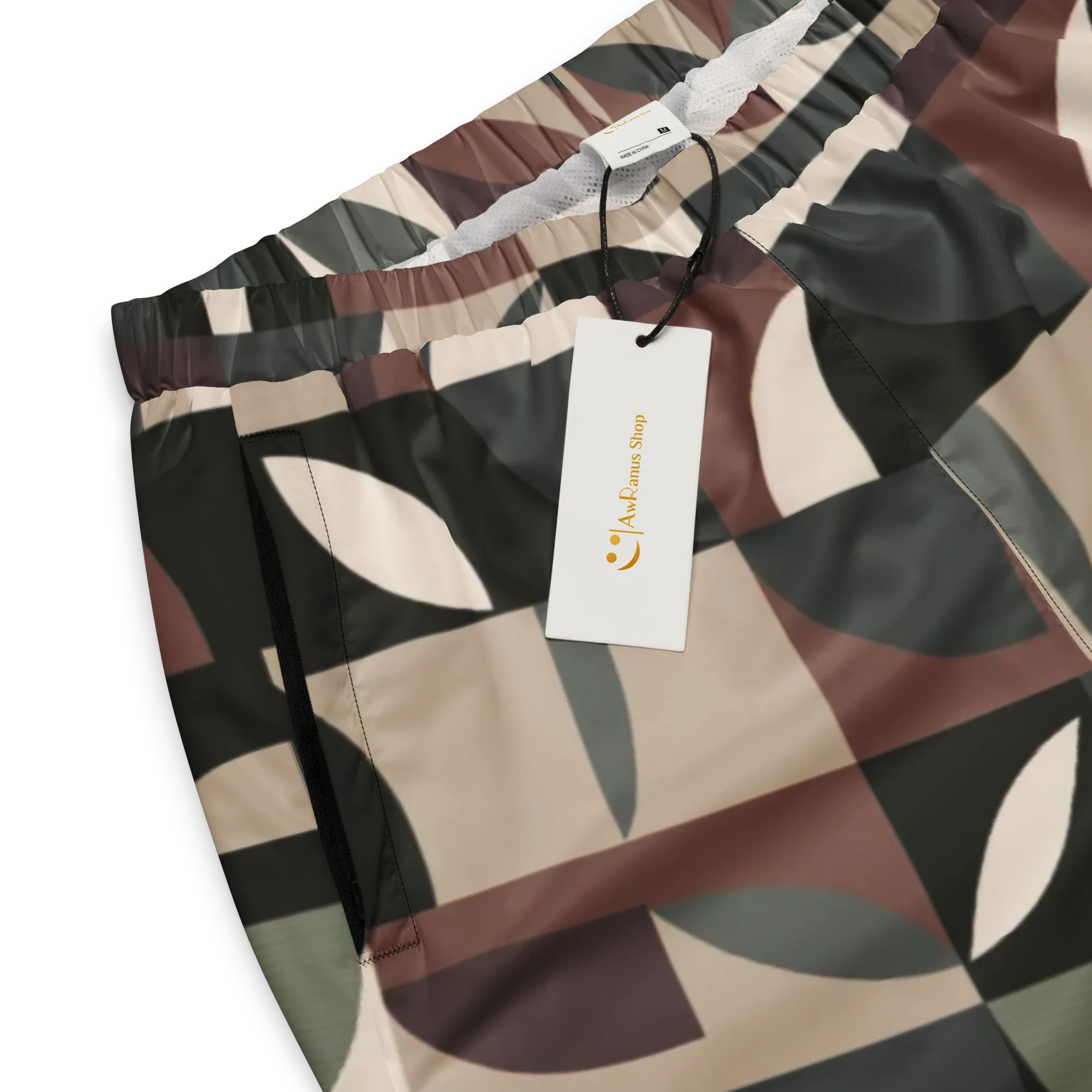 Unisex | Track Pants Track Pants AwRans Clothing all-over-print-unisex-track-pants-black-product-details-67523744cce83