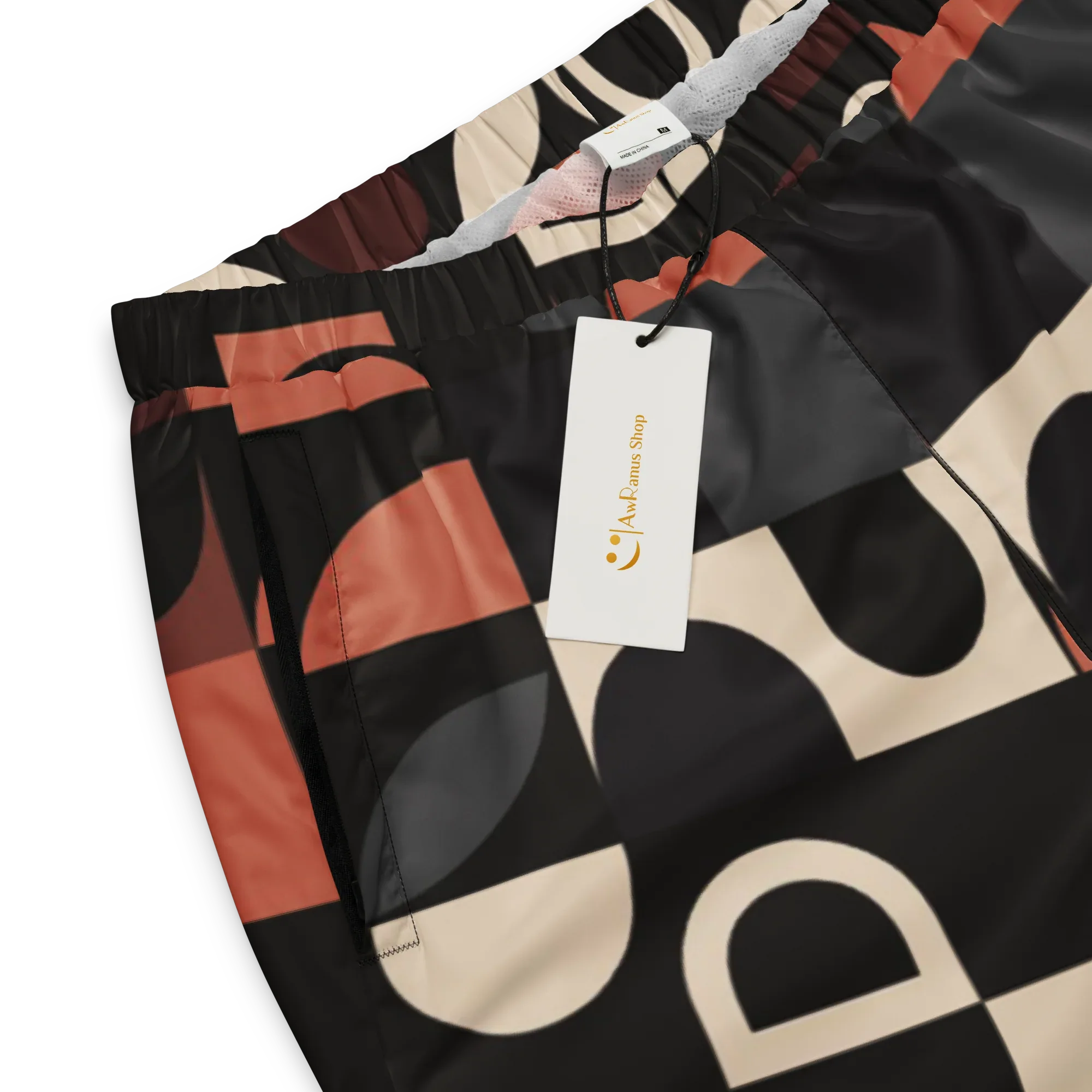 Unisex | Track Pants Track Pants AwRans Clothing all-over-print-unisex-track-pants-black-product-details-675237dcd3753