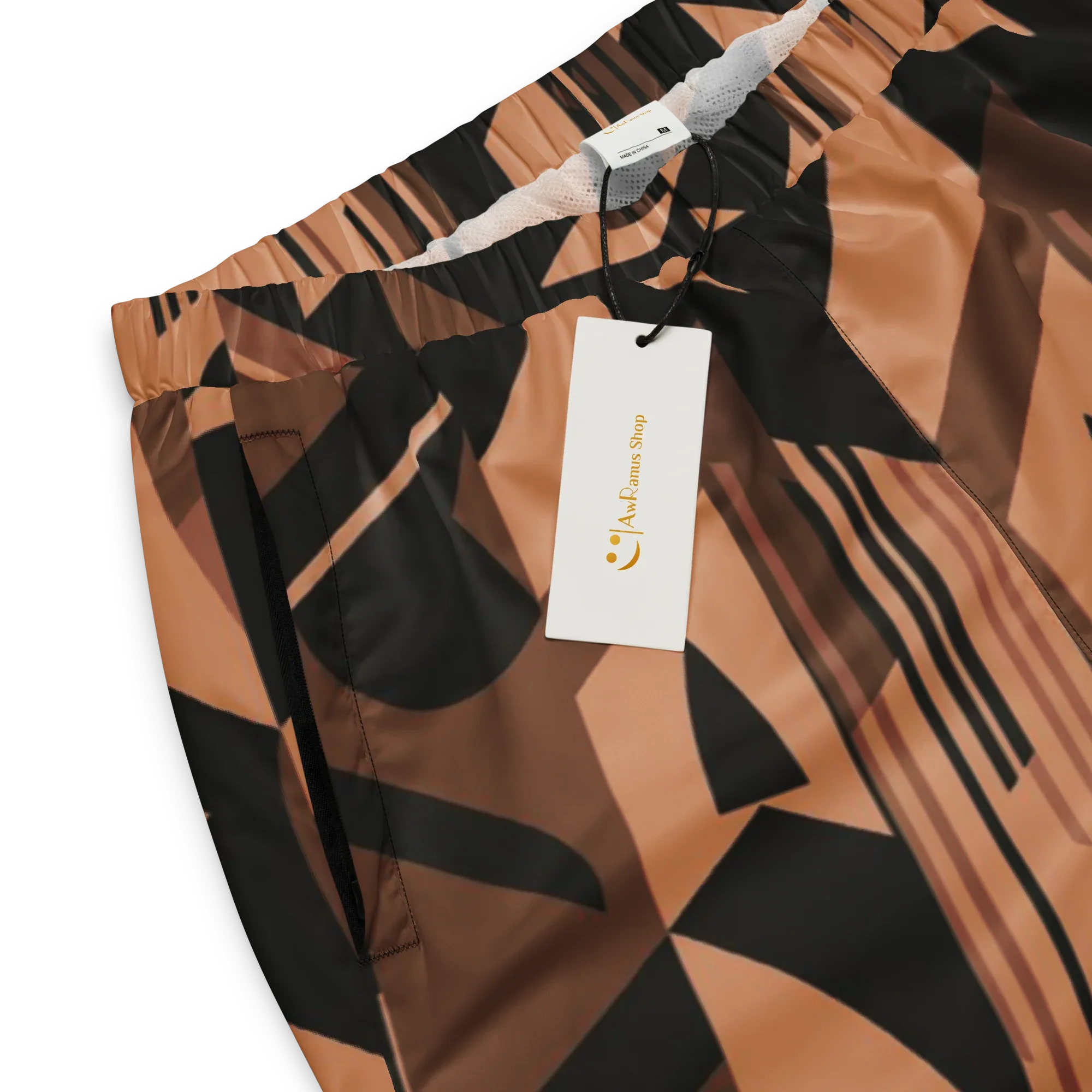 Unisex | Track Pants Track Pants AwRans Clothing all-over-print-unisex-track-pants-black-product-details-67523928c7007