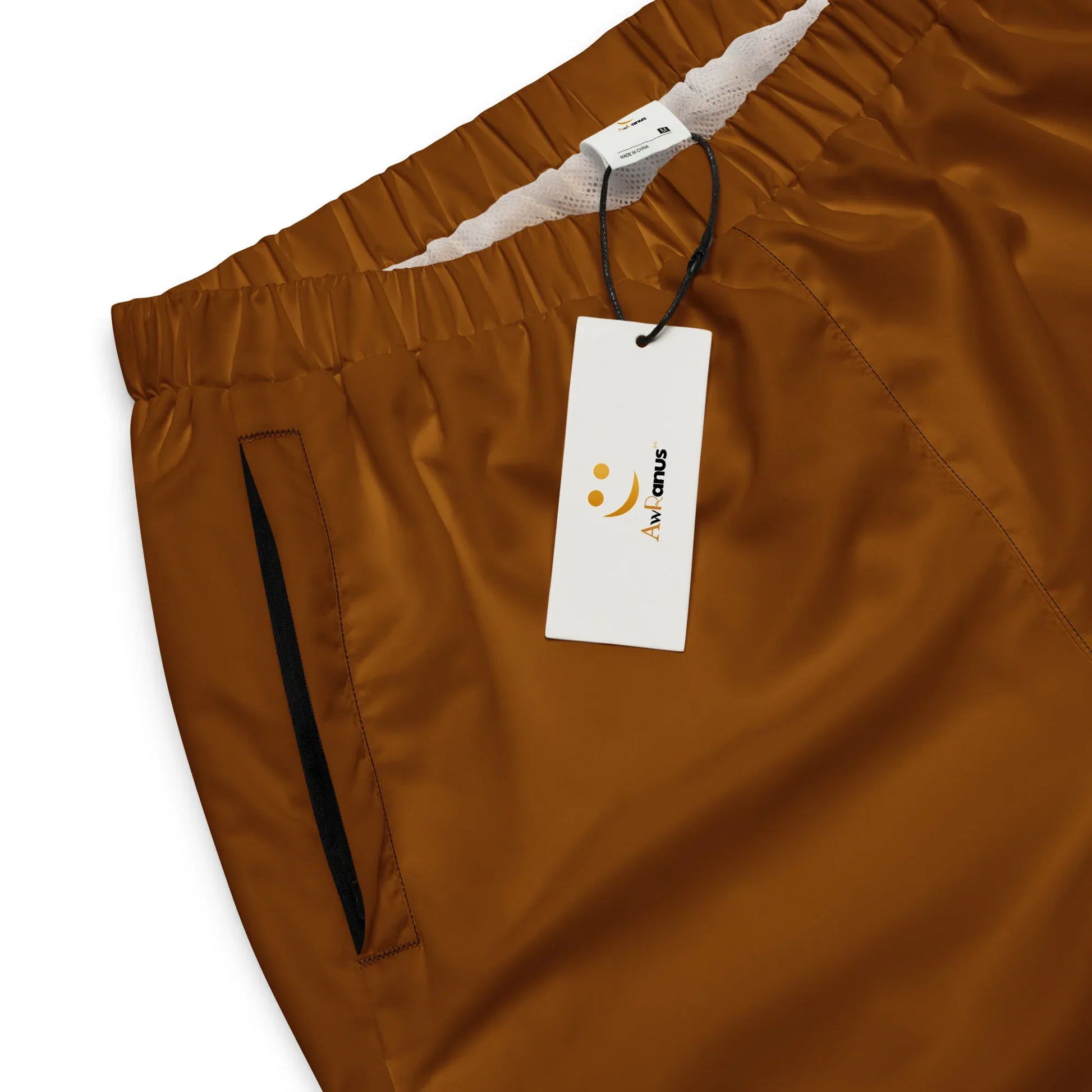 Unisex Track Pants Brown-Orange - AwRans Clothing