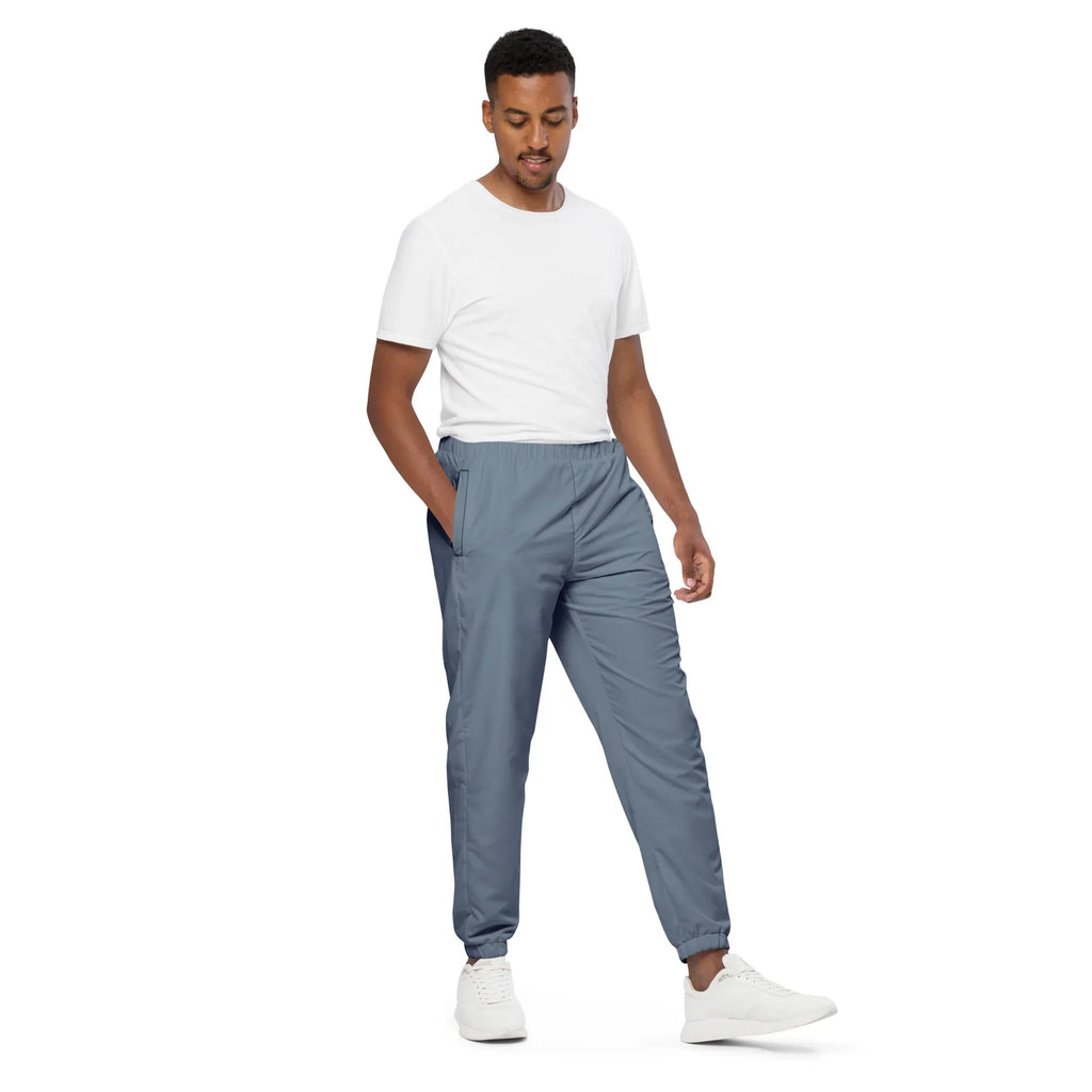Unisex Track Pants Slate-Gray Track Pants AwRans Clothing all-over-print-unisex-track-pants-black-right-front-6790cb49a3c58