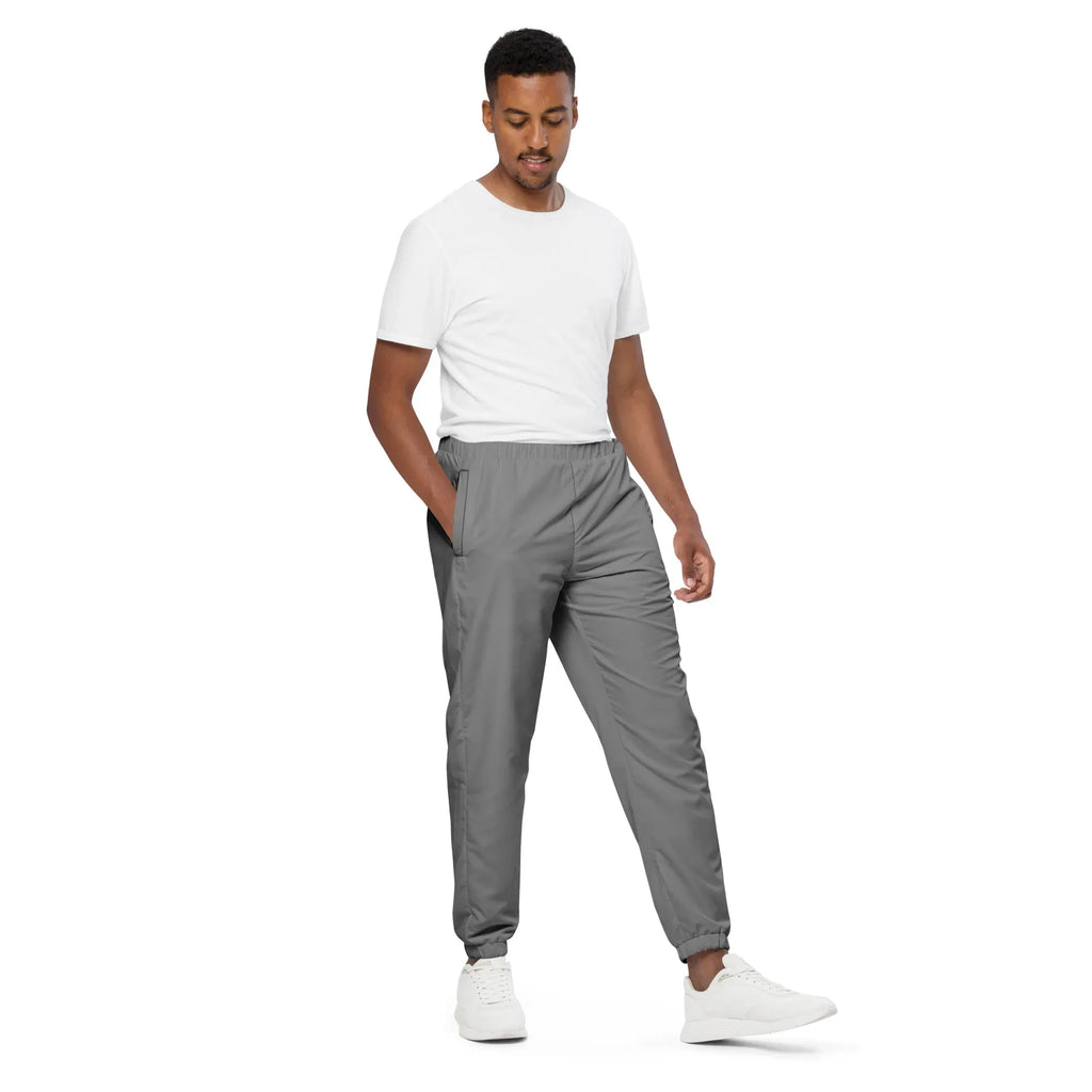 Unisex Track Pants Gray Track Pants AwRans Clothing all-over-print-unisex-track-pants-black-right-front-6790cb78449aa