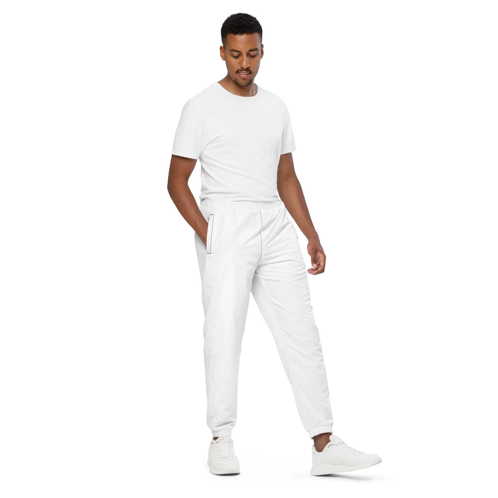 Unisex Track Pants White Track Pants AwRans Clothing all-over-print-unisex-track-pants-black-right-front-6790e8e063a61