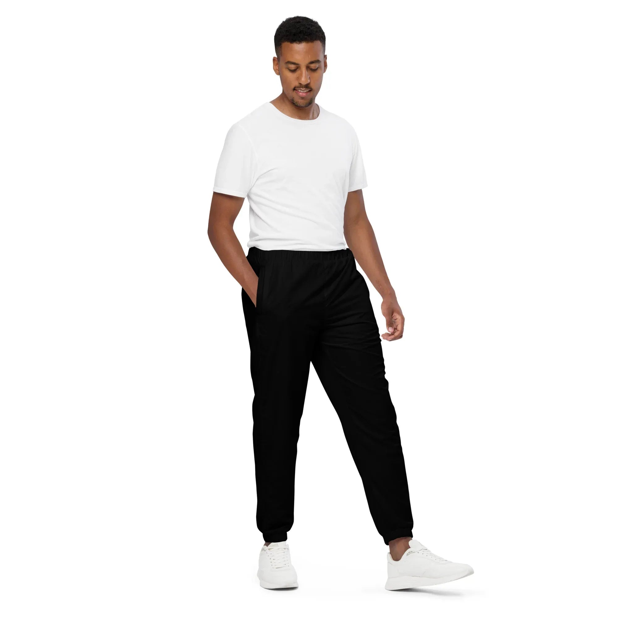 Unisex Track Pants BLACK Track Pants AwRans Clothing all-over-print-unisex-track-pants-black-right-front-6790eb294d347