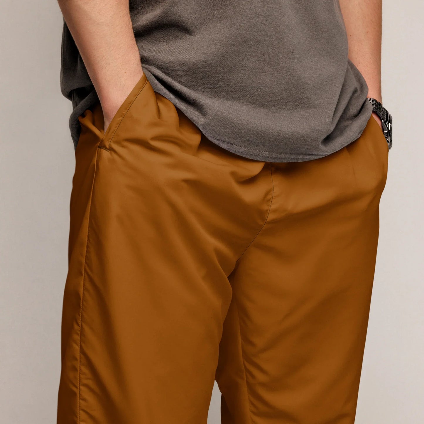 Unisex Track Pants Brown-Orange - AwRans Clothing
