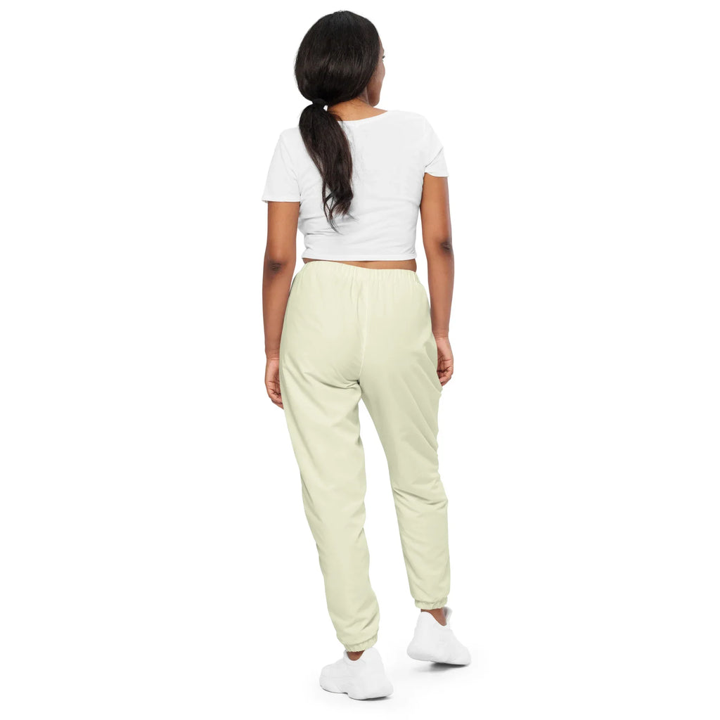 Unisex Track Pants Beige Track Pants AwRans Clothing all-over-print-unisex-track-pants-white-back-6790e91f6194d