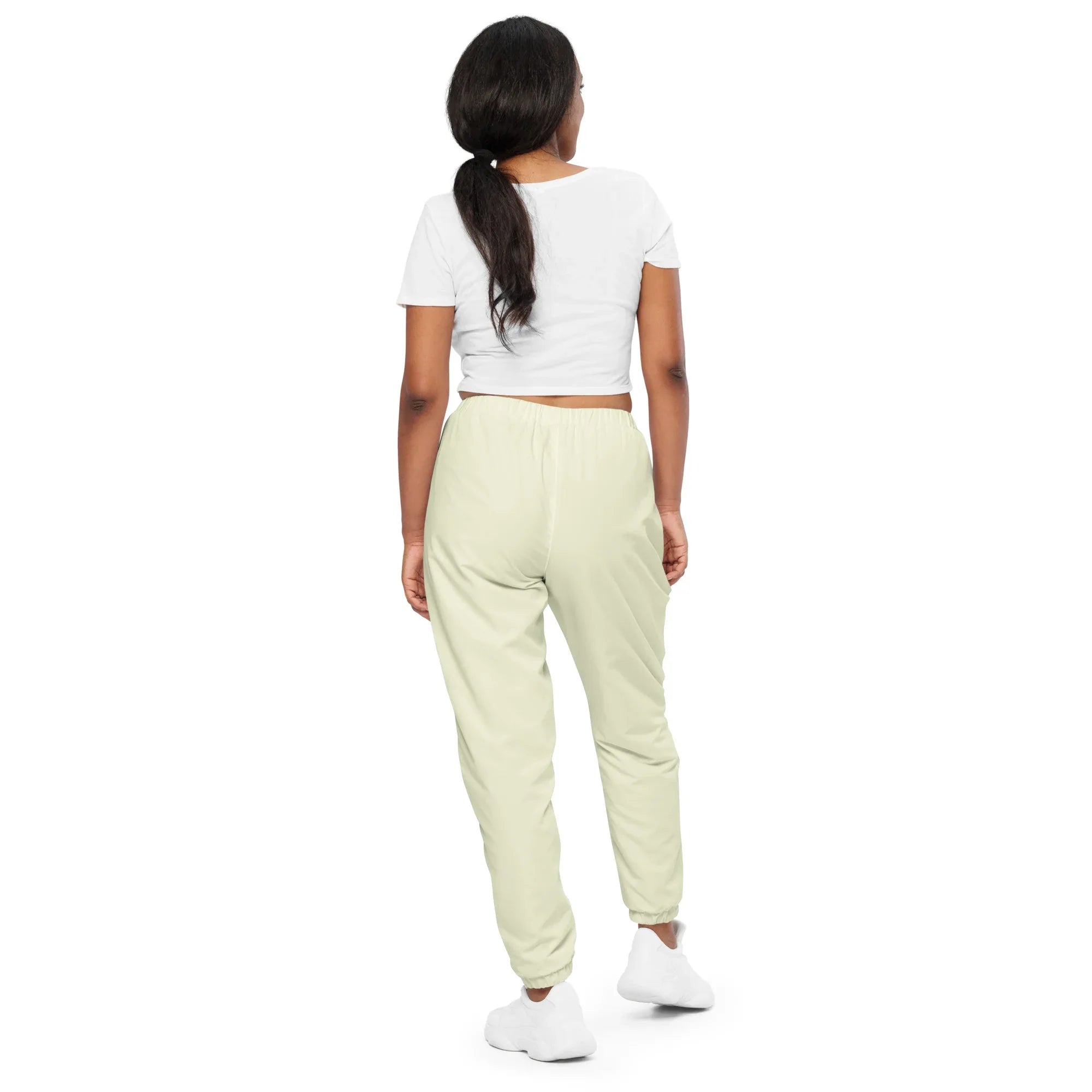 Unisex Track Pants Beige Track Pants AwRans Clothing all-over-print-unisex-track-pants-white-back-6790e91f6194d