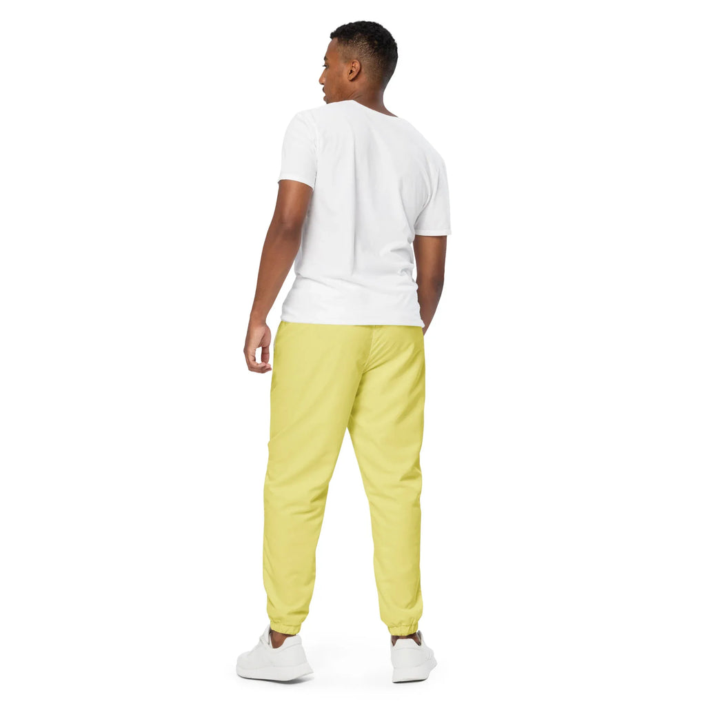 Unisex Track Pants Khaki Track Pants AwRans Clothing all-over-print-unisex-track-pants-white-back-6790eaecc6444