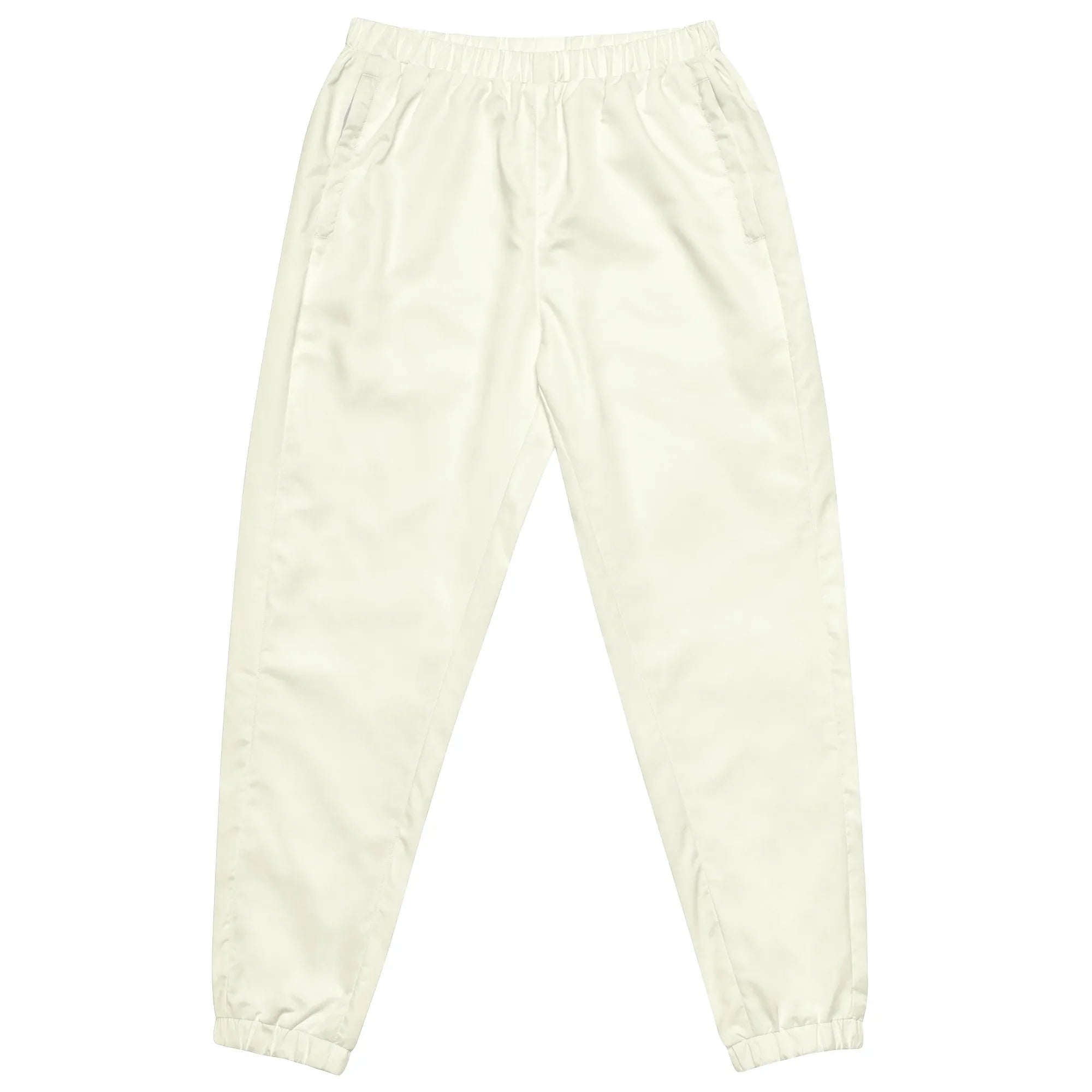 Unisex Track Pants Ivory Track Pants AwRans Clothing all-over-print-unisex-track-pants-white-front-6790da70ecaf0