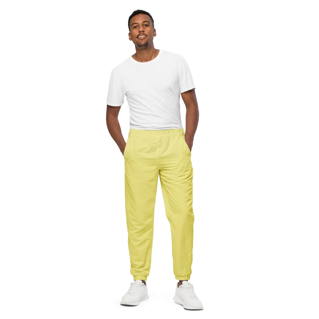 Unisex Track Pants Khaki Track Pants AwRans Clothing all-over-print-unisex-track-pants-white-front-6790eaecc6034