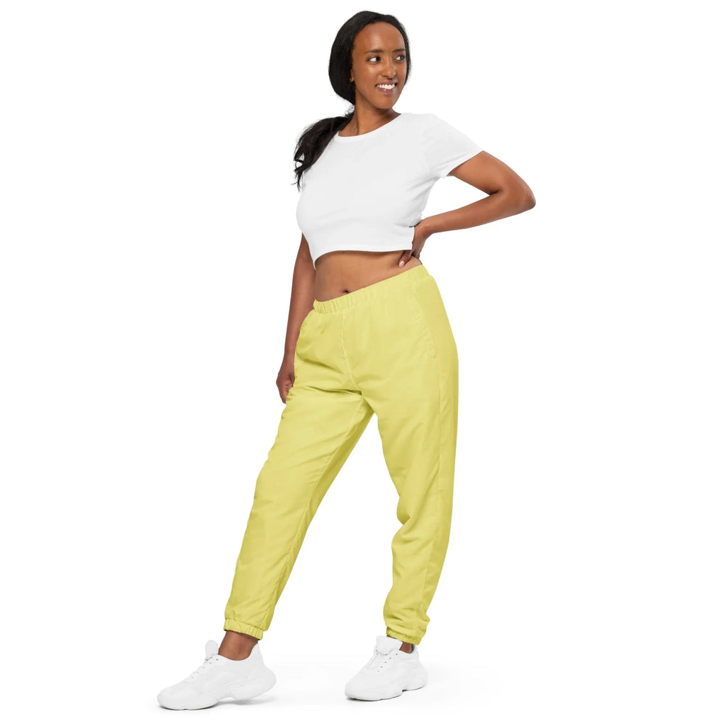 Unisex Track Pants Khaki Track Pants AwRans Clothing all-over-print-unisex-track-pants-white-left-front-6790eaecc5fab
