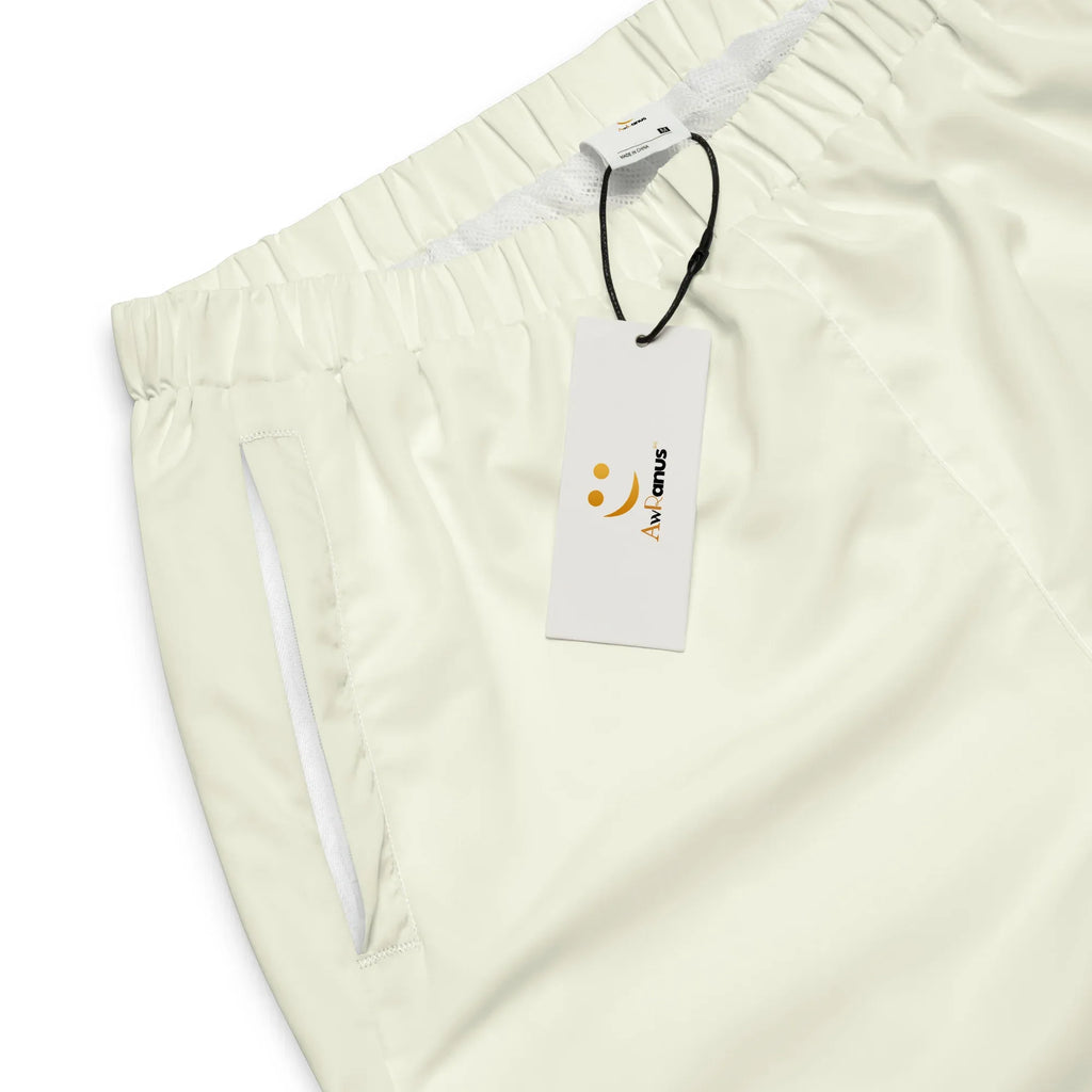 Unisex Track Pants Ivory Track Pants AwRans Clothing all-over-print-unisex-track-pants-white-product-details-6790da70ec76d
