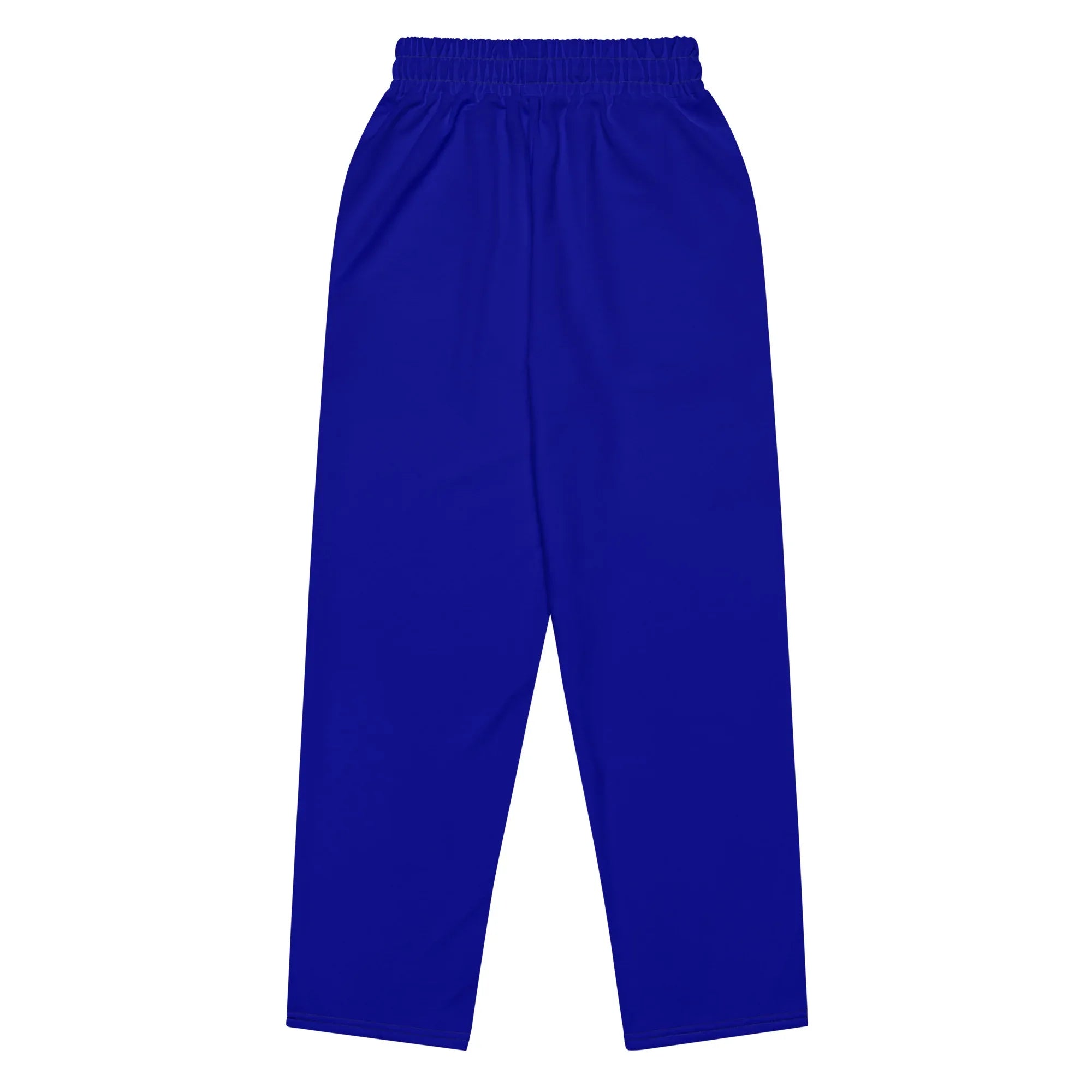 Unisex Wide-leg joggers Dark-blue joggers AwRans Clothing all-over-print-unisex-wide-leg-joggers-white-back-678dbdcfd3632