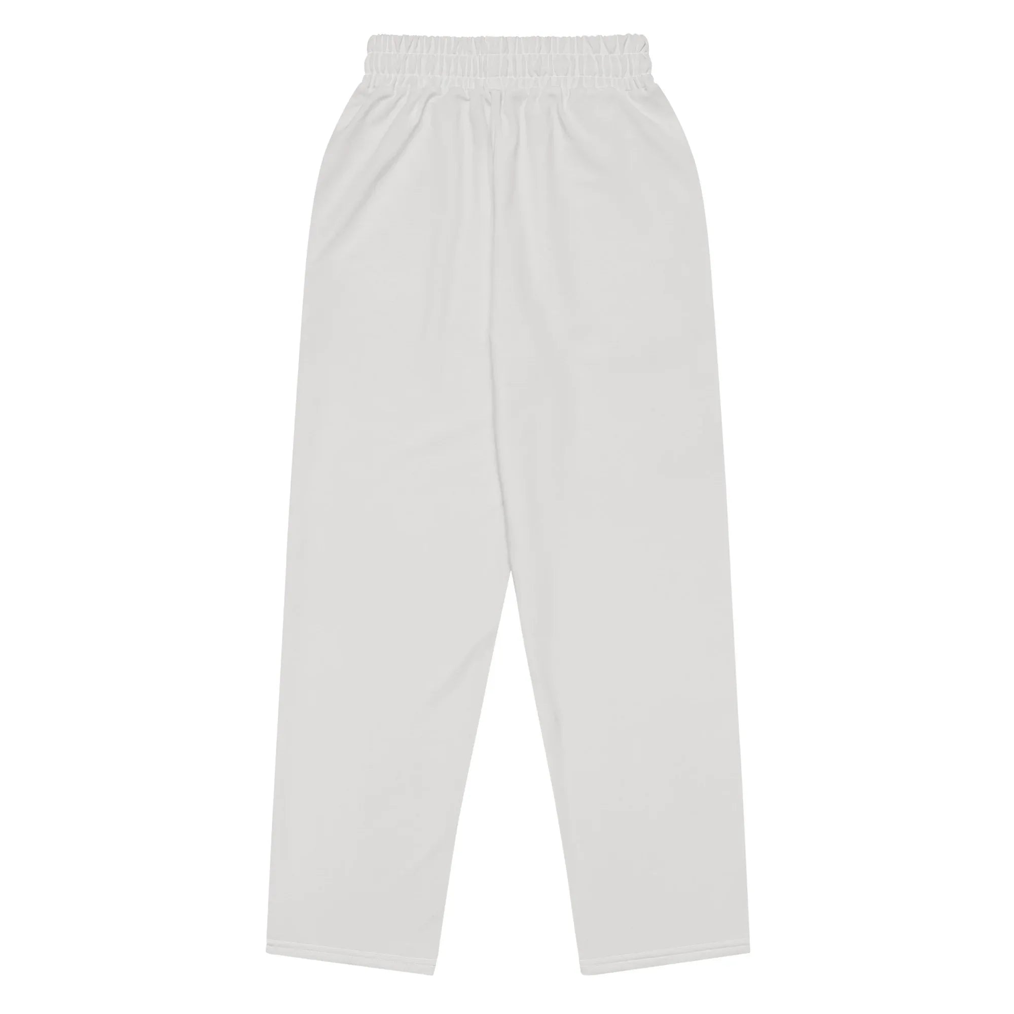 Unisex Wide-leg joggers Platinum joggers AwRans Clothing all-over-print-unisex-wide-leg-joggers-white-back-678dbf70ae59e