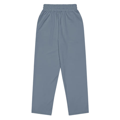 Unisex Wide-leg joggers Slate-Gray - AwRans Clothing