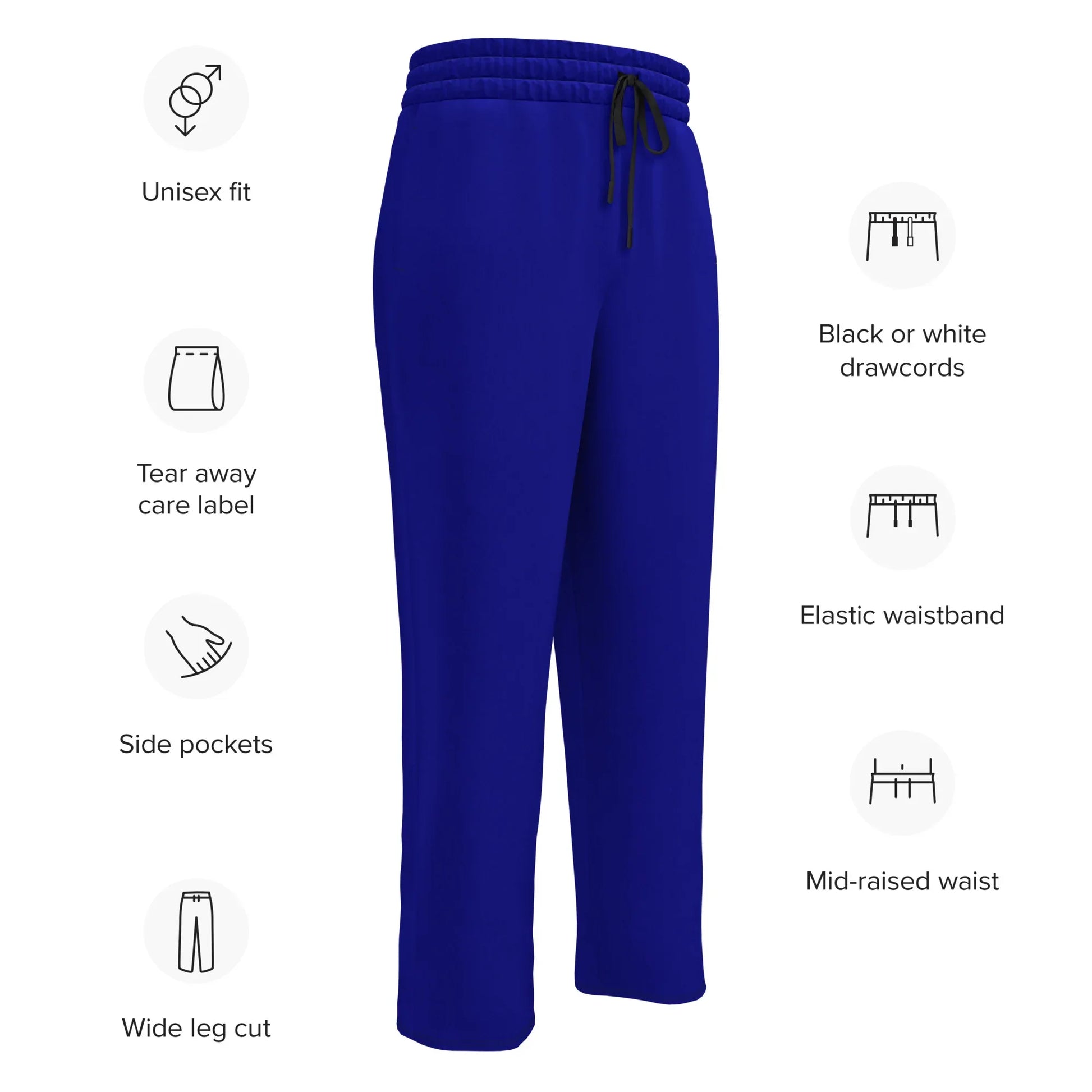 Unisex Wide-leg joggers NavyBlue - AwRans Clothing